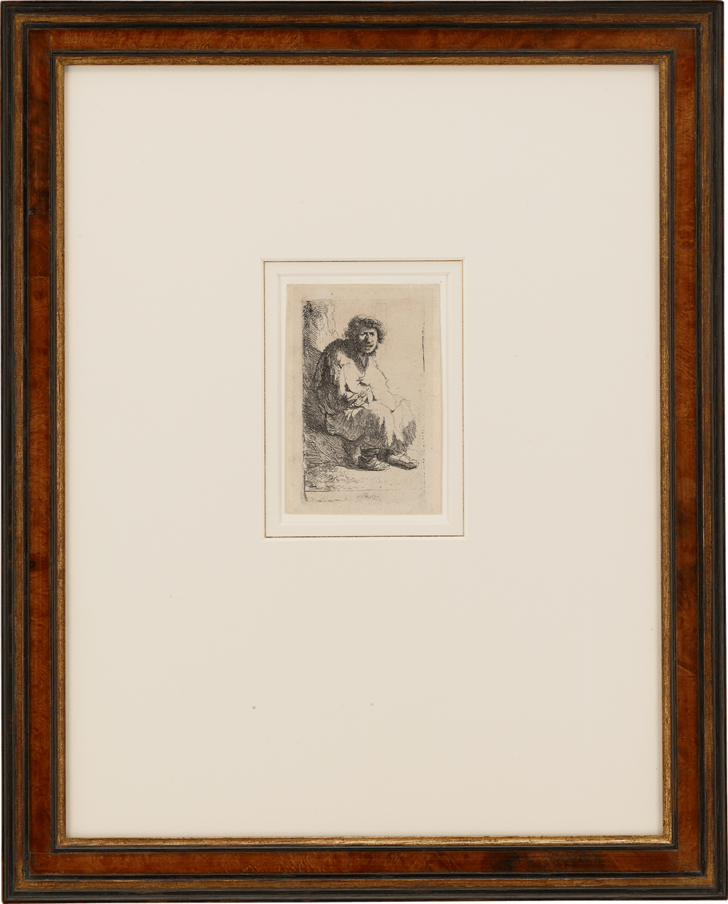 Beggar Seated on a Bank by Rembrandt van Rijn