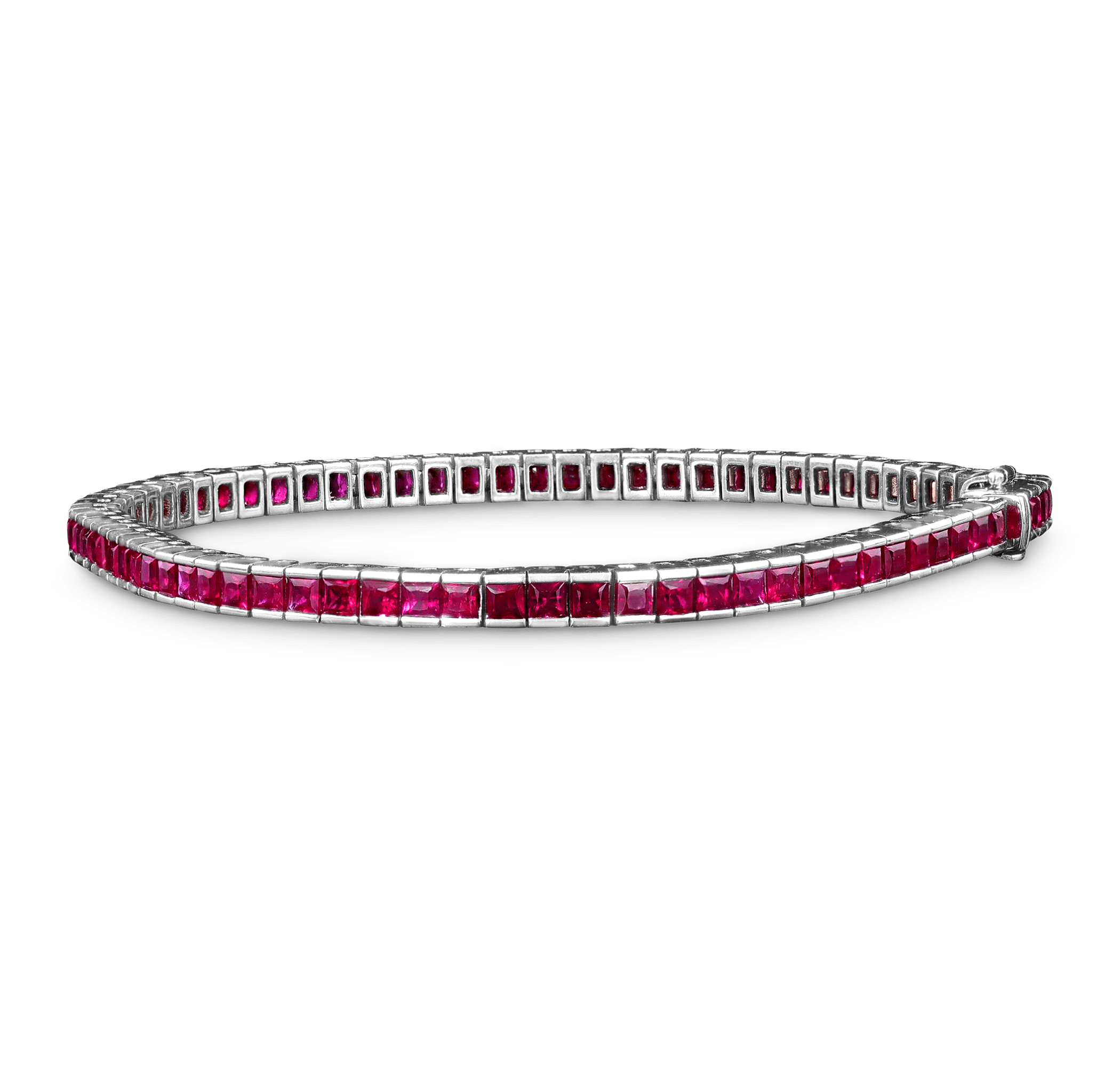 Ruby Line Bracelet, 7.00 Carats