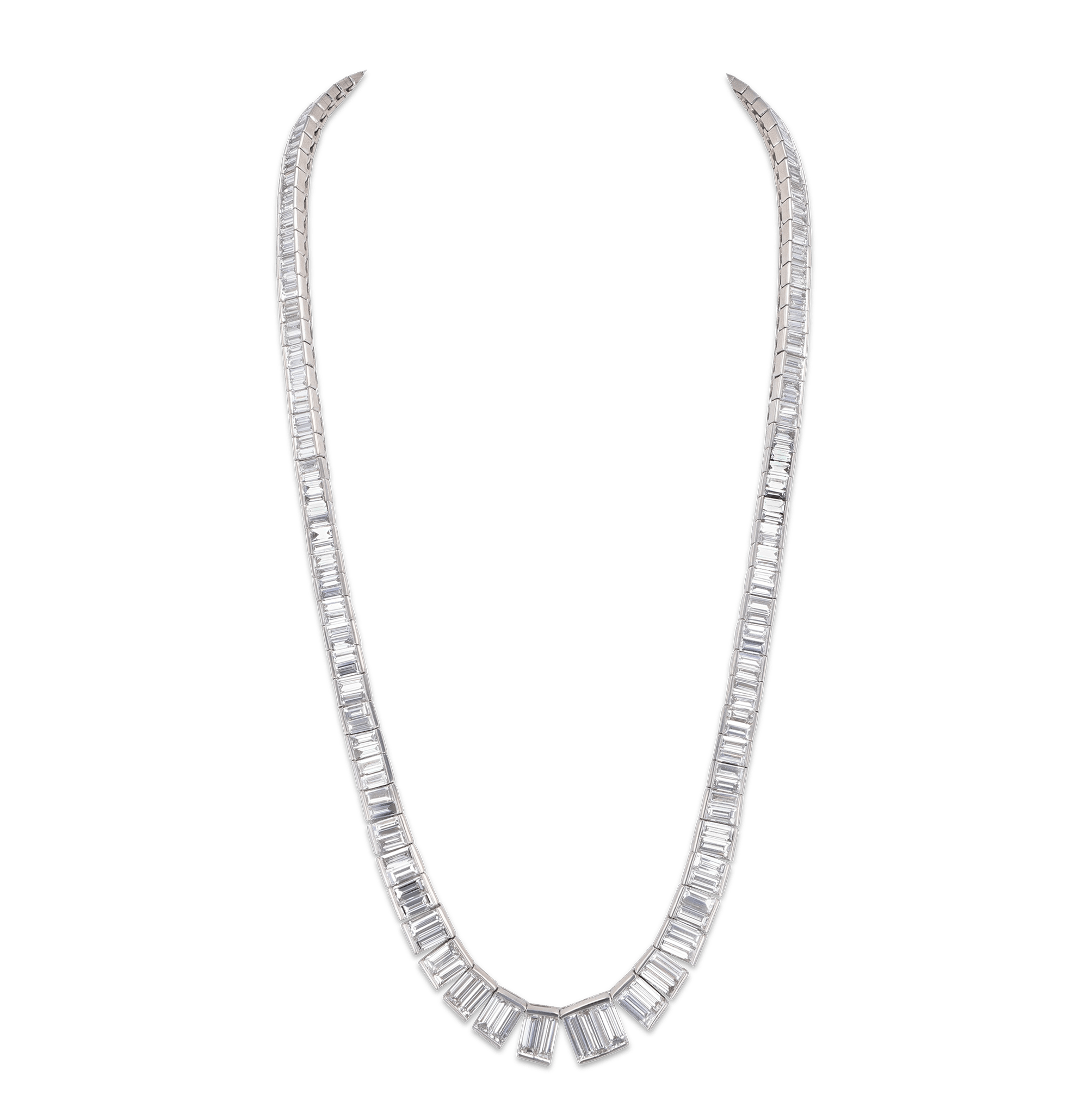 Diamond Rivière Necklace, 26.75 Carats
