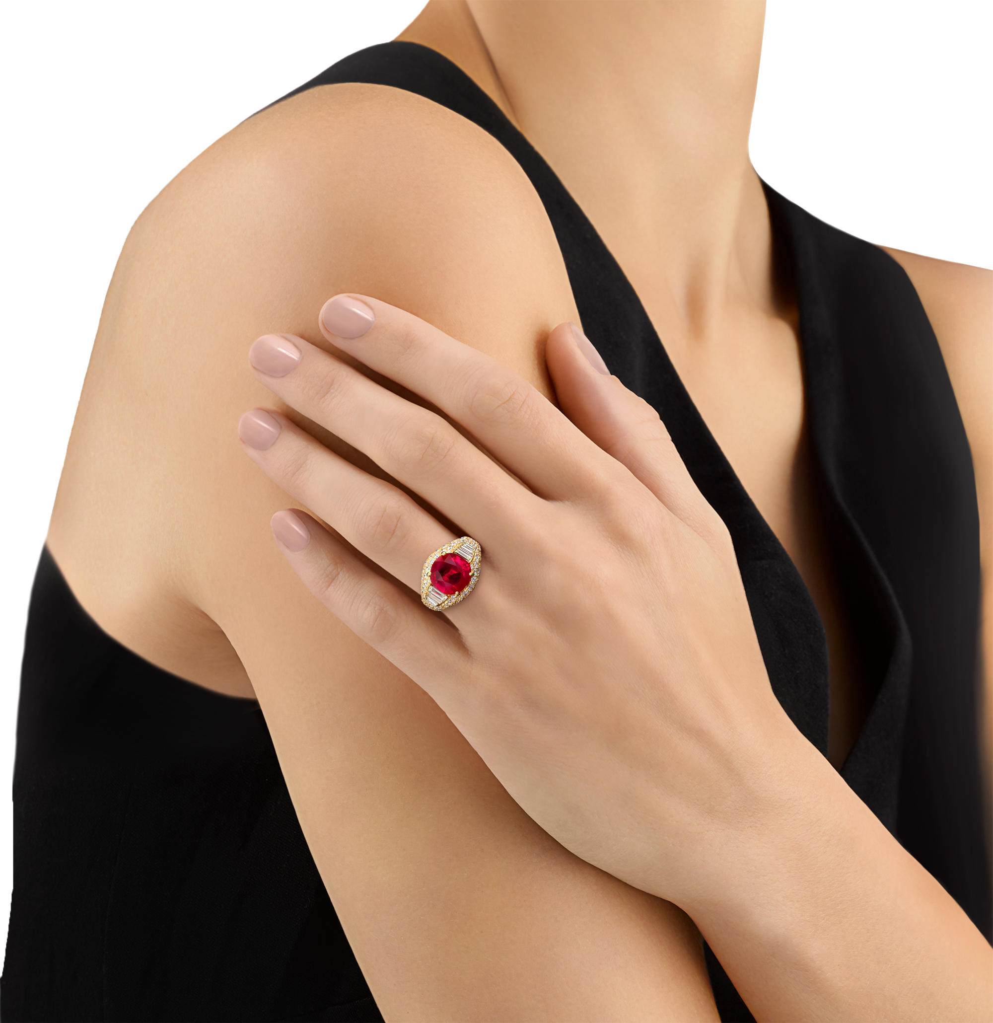Bulgari Untreated Burma Ruby Ring, 5.95 Carats