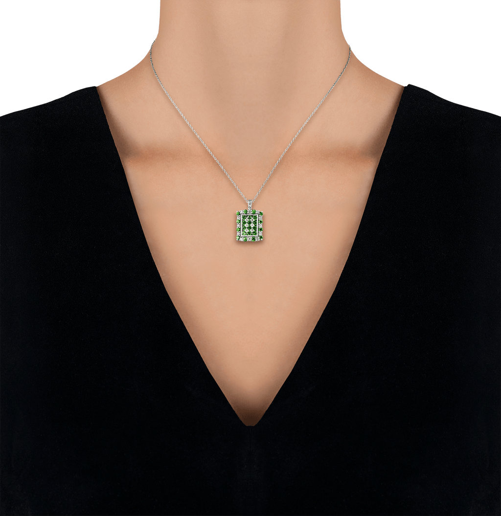 Demantoid Garnet Pendant, 1.11 Carats