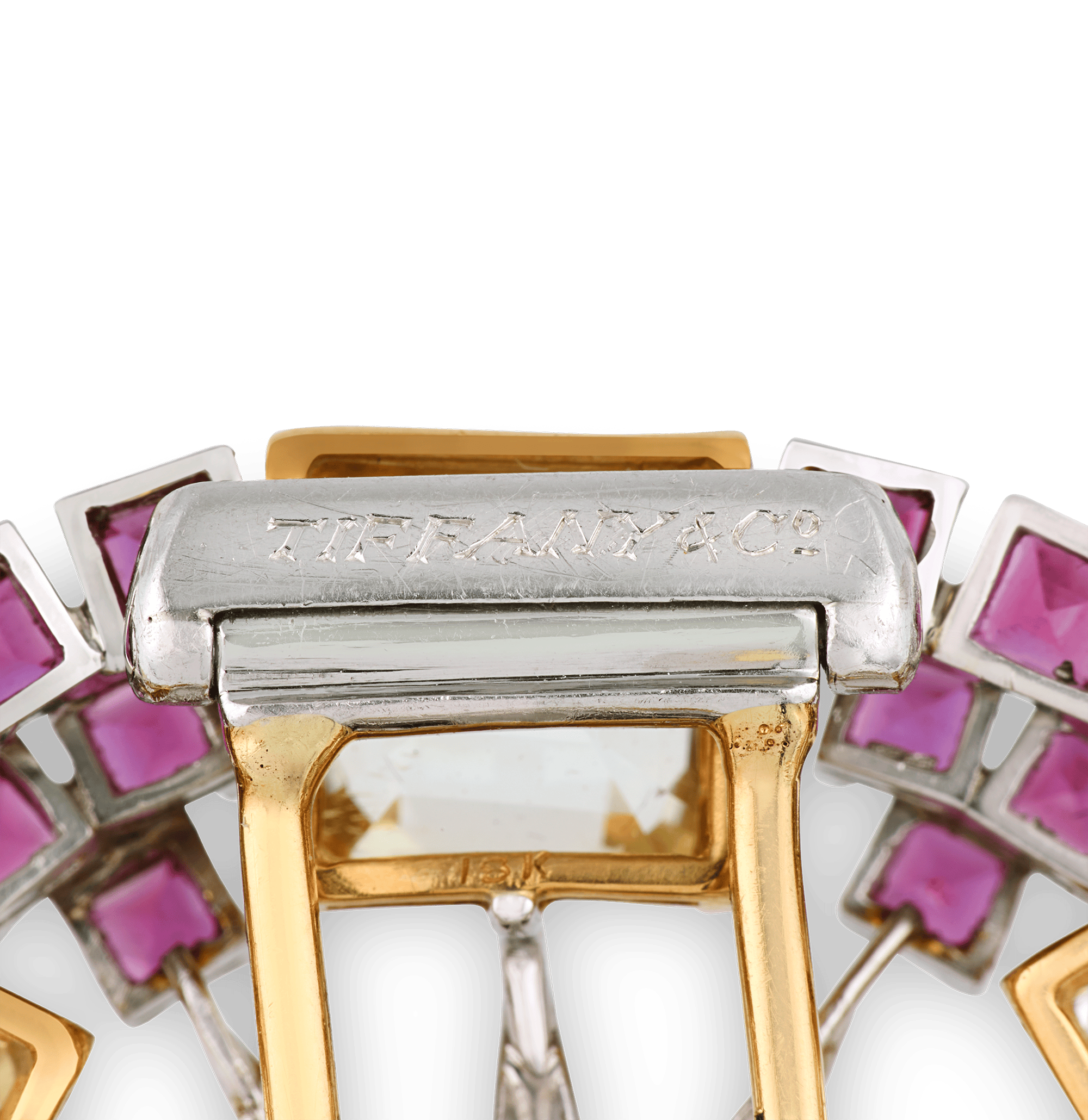 Tiffany & Co. Sapphire and Ruby Brooch