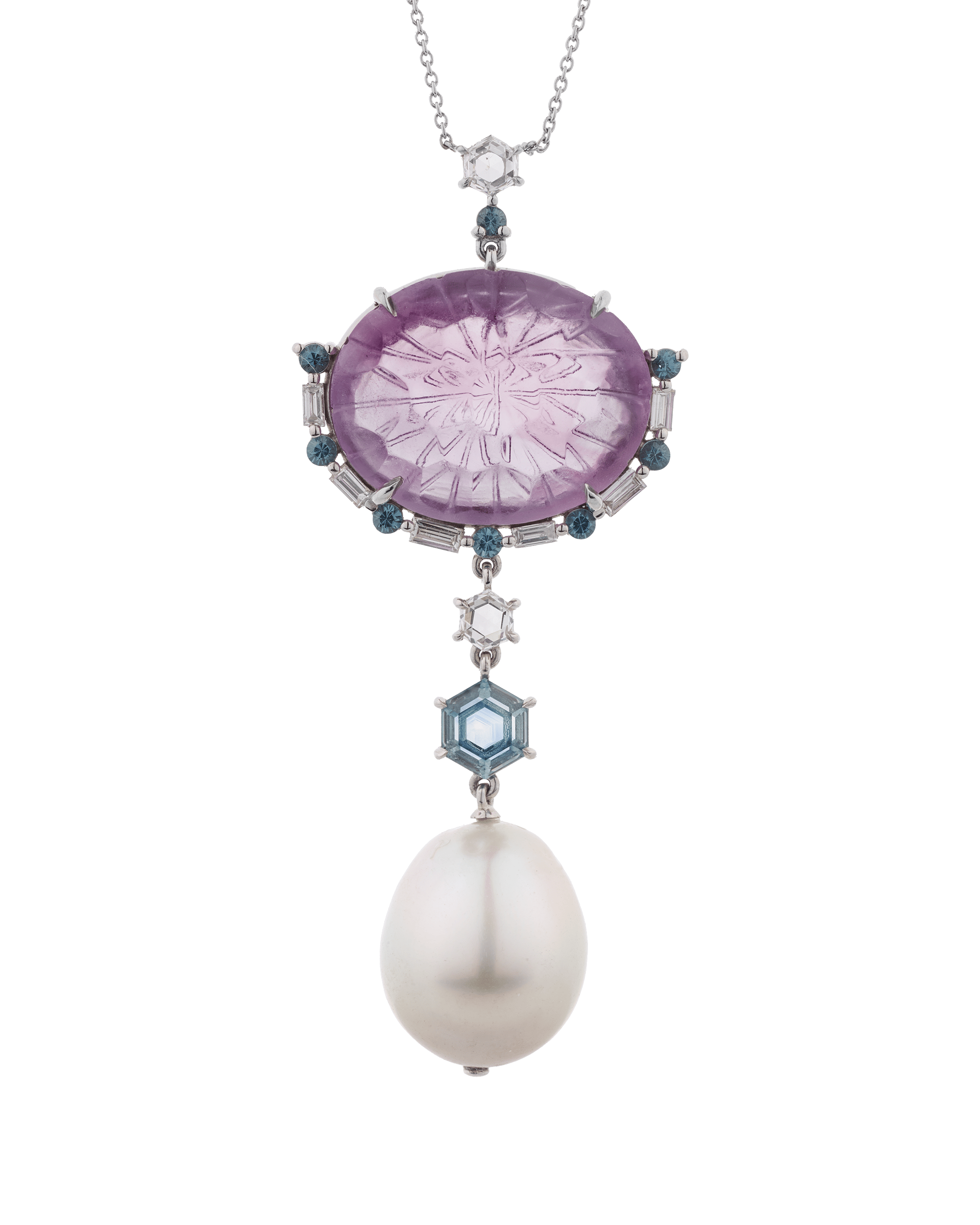 Rebecca Rau Charm of the Hexagon Pendant