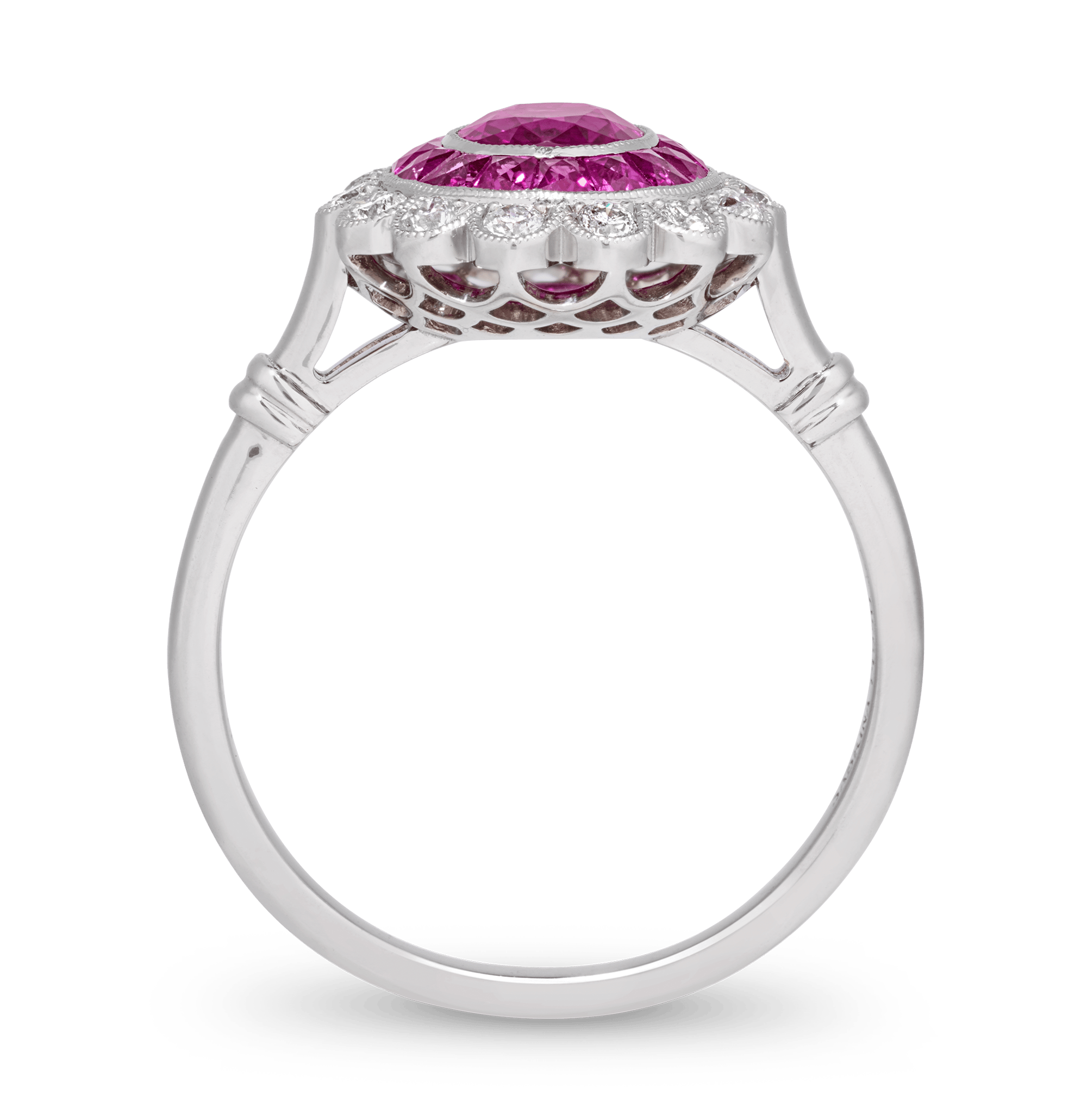 Art Deco-Style Ruby Ring, 1.36 Carats