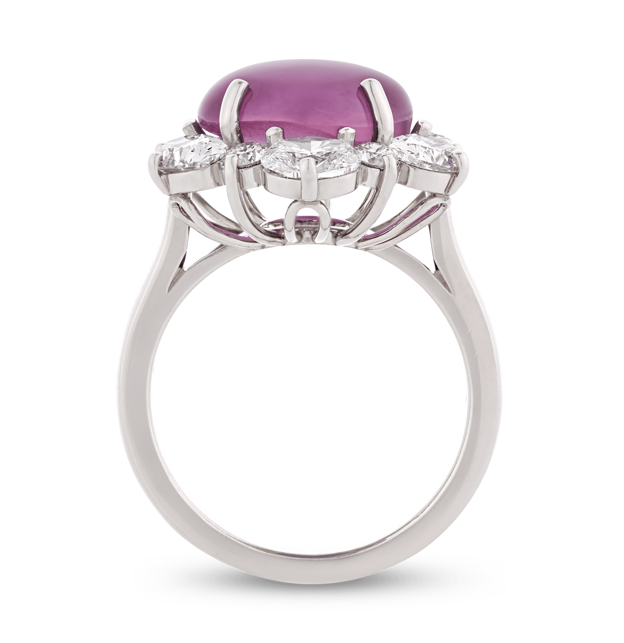 Oscar Heyman Untreated Ceylon Star Ruby Ring, 8.57 Carats