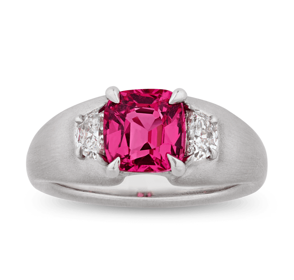 Rebecca Rau Untreated Pink Spinel Ring, 2.03 Carats