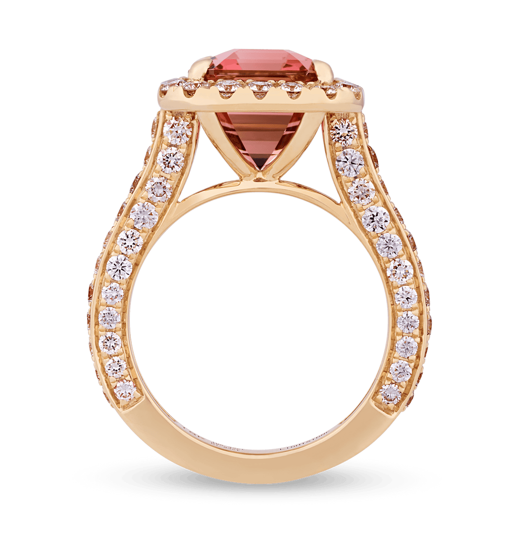 Pink Tourmaline Ring, 6.42 Carats