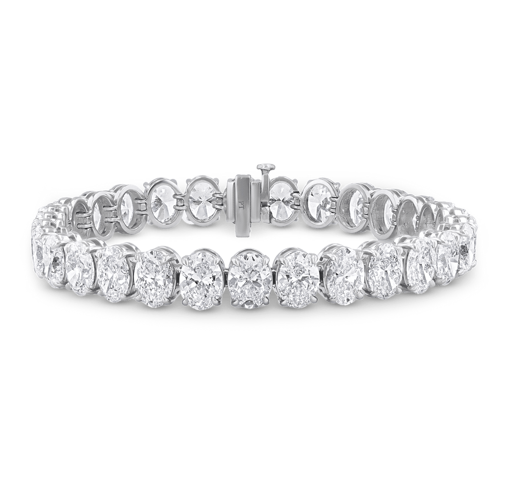 Diamond Line Bracelet, 30.01 Carats