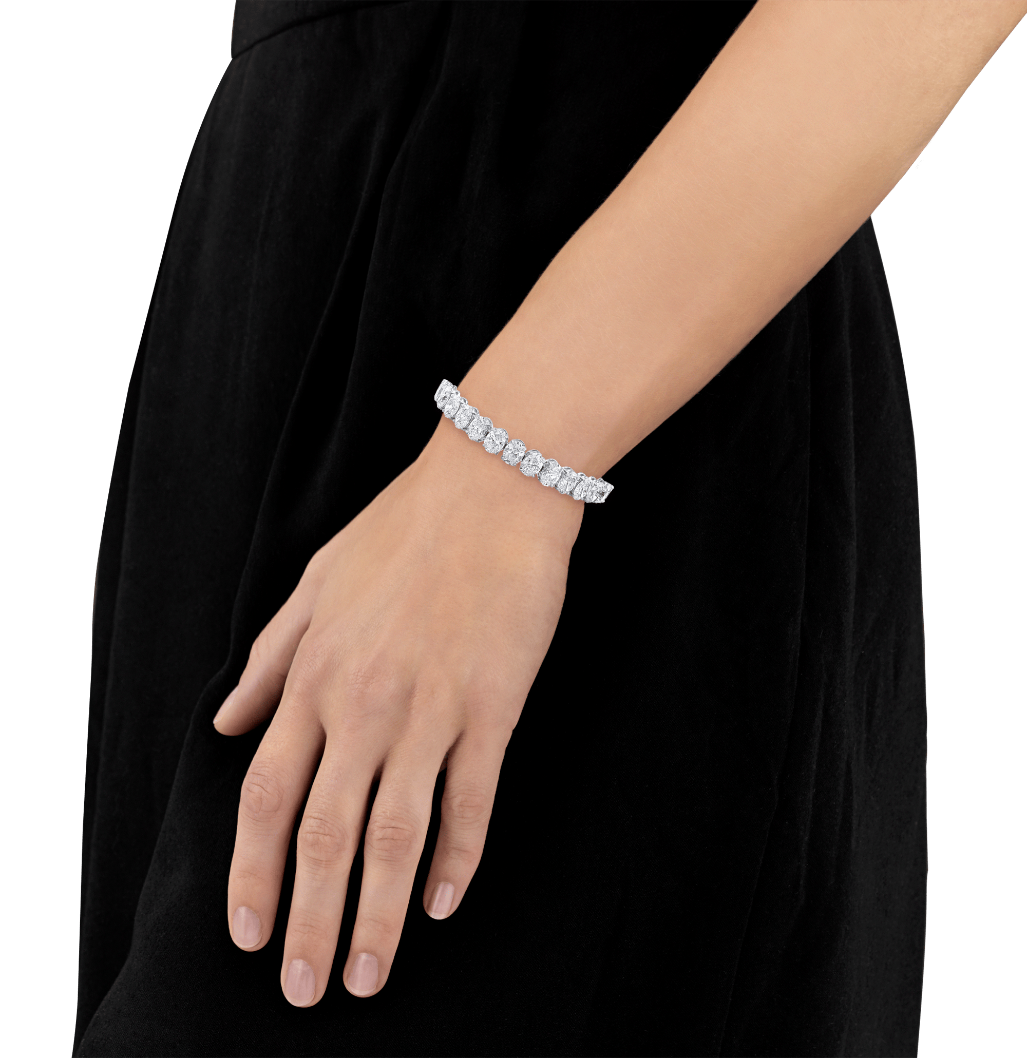 Diamond Line Bracelet, 30.01 Carats