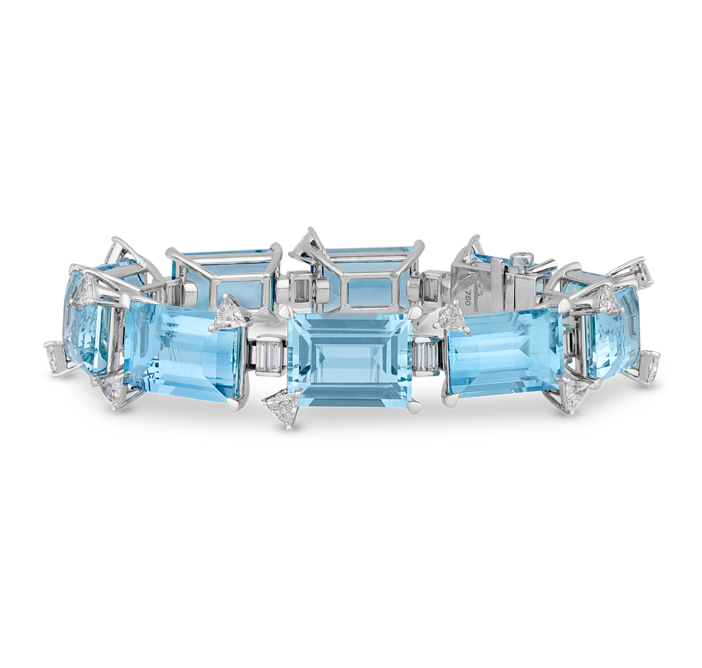 Salavetti Aquamarine Bracelet, 66.16 Carats