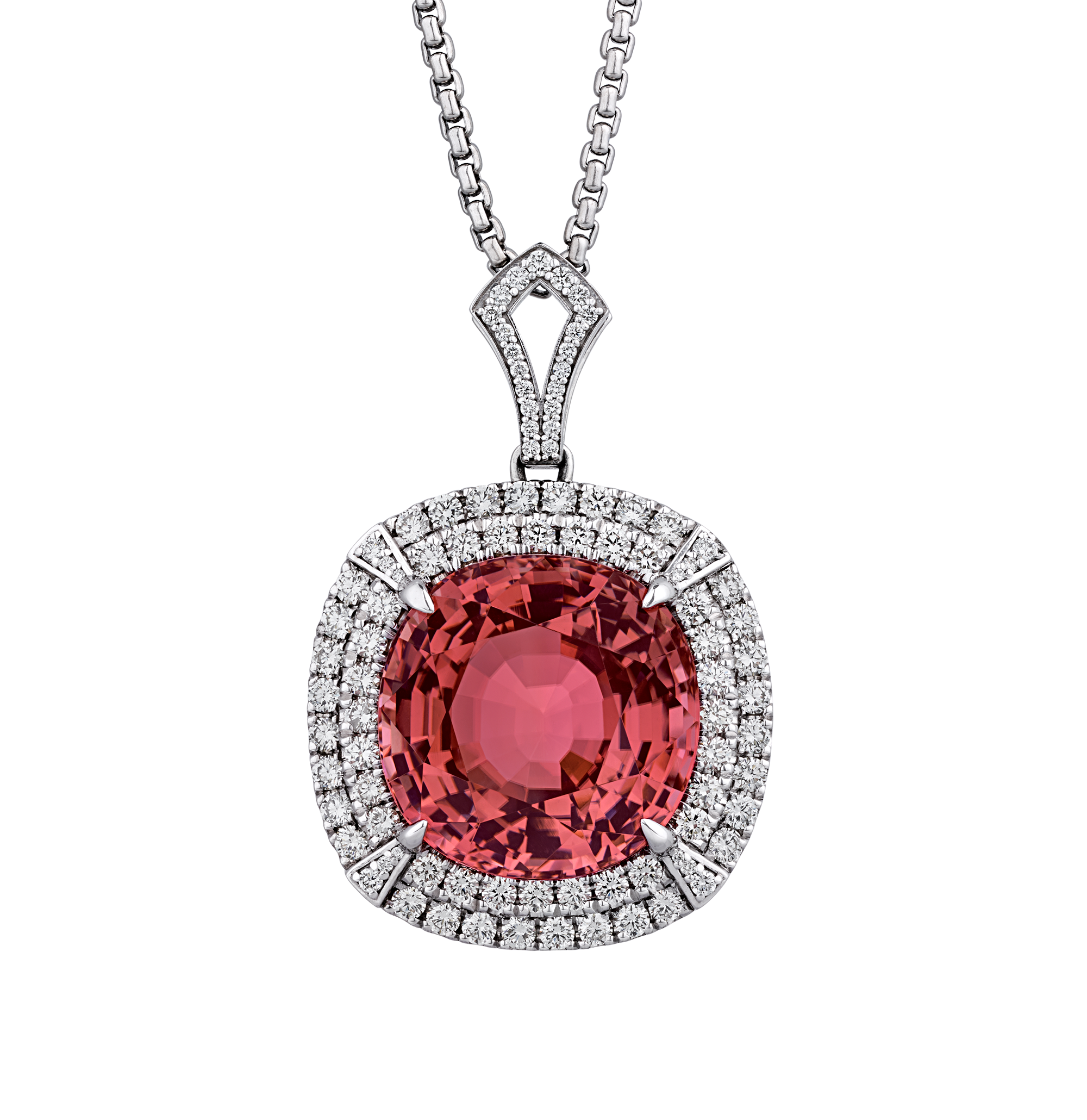 Pink Tourmaline Pendant, 77.93 Carats