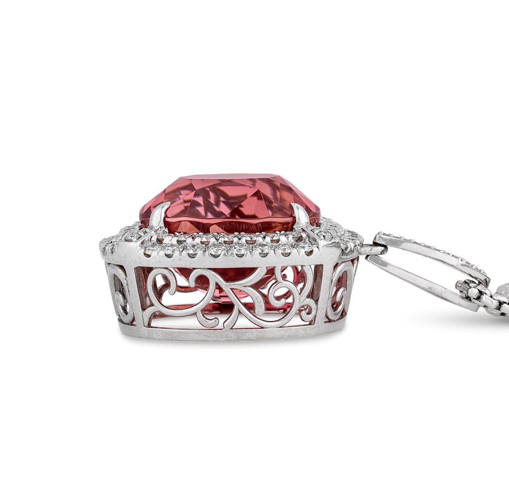 Pink Tourmaline Pendant, 77.93 Carats
