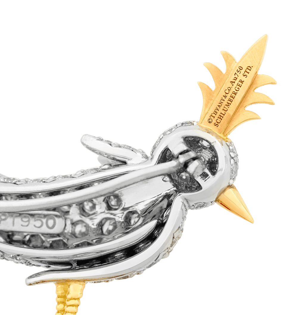 Tiffany & Co. Citrine Bird on a Rock Brooch, 31.22 Carats
