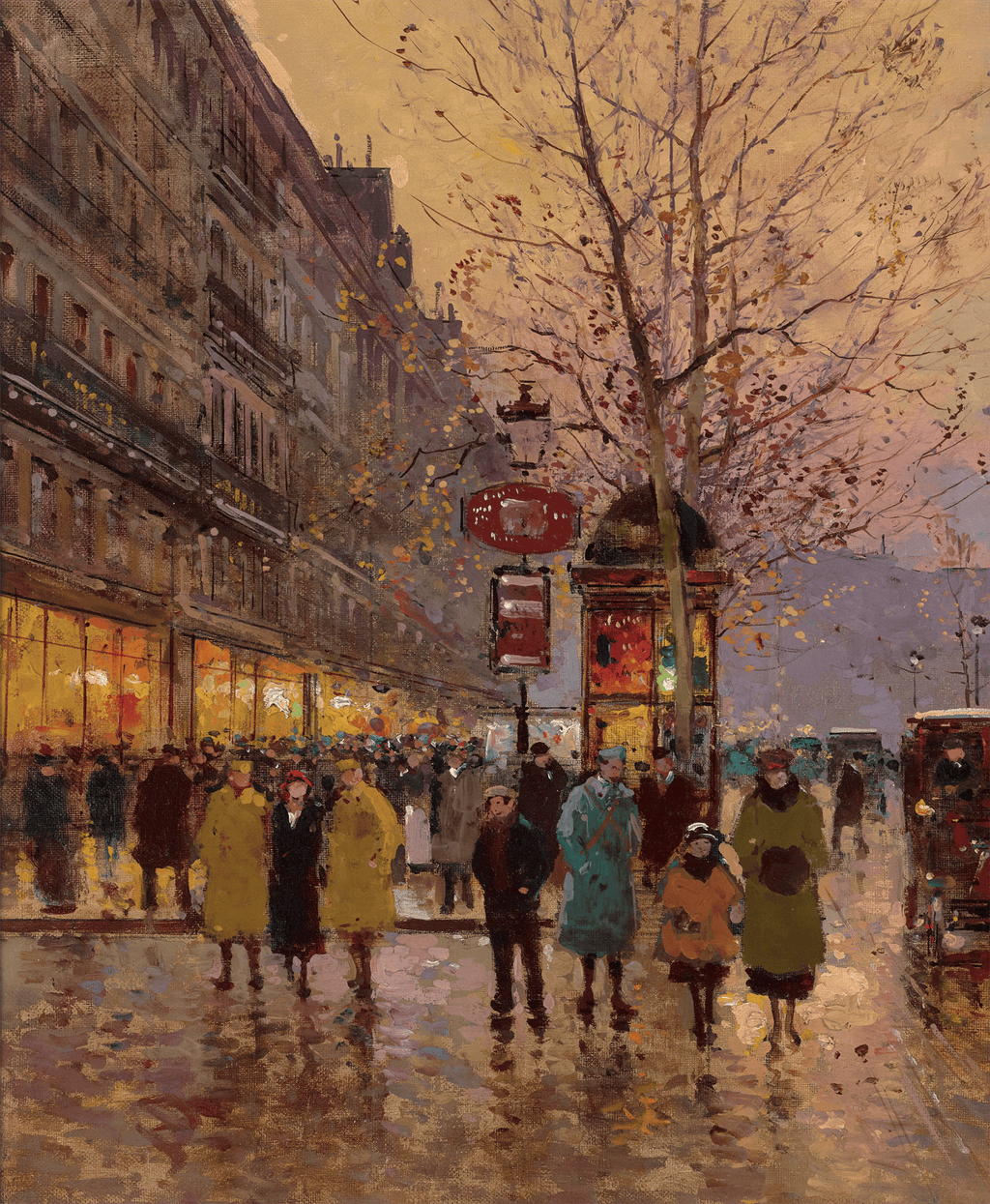 Place de la Madeleine by Edouard Léon Cortès