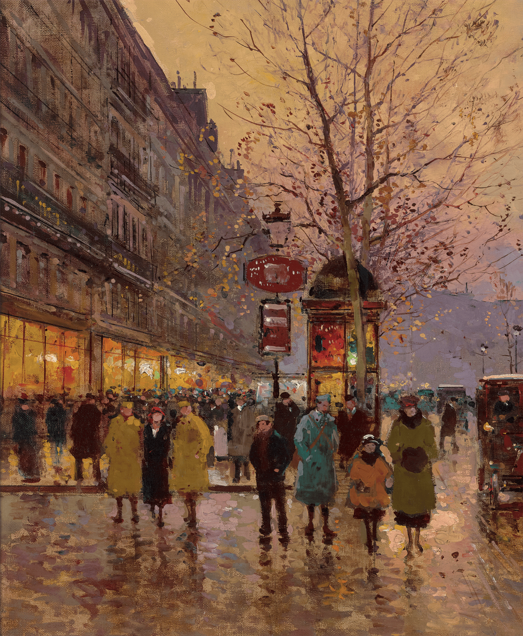Place de la Madeleine by Edouard Léon Cortès