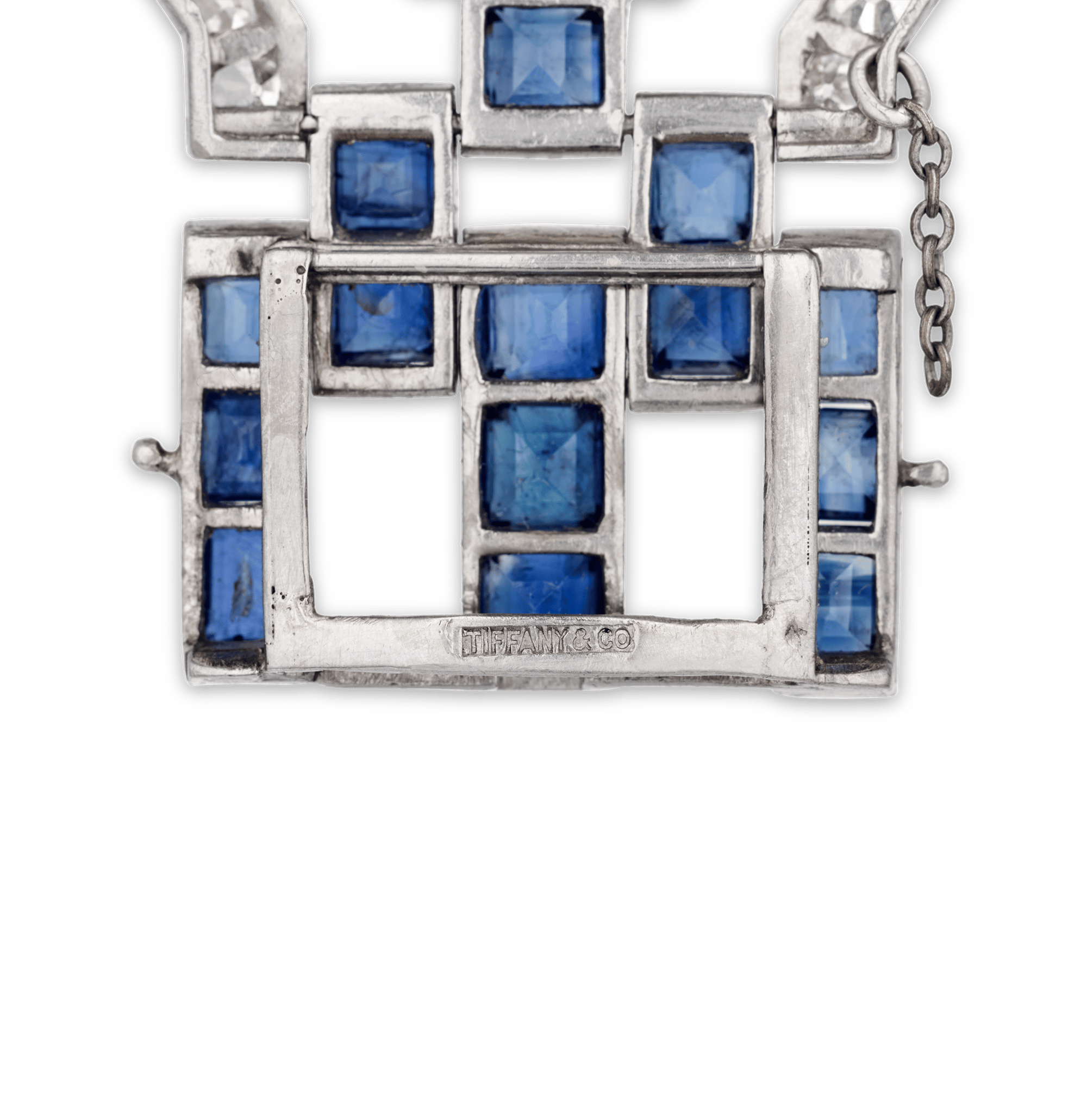 Tiffany & Co. Art Deco Diamond and Sapphire Pictorial Bracelet