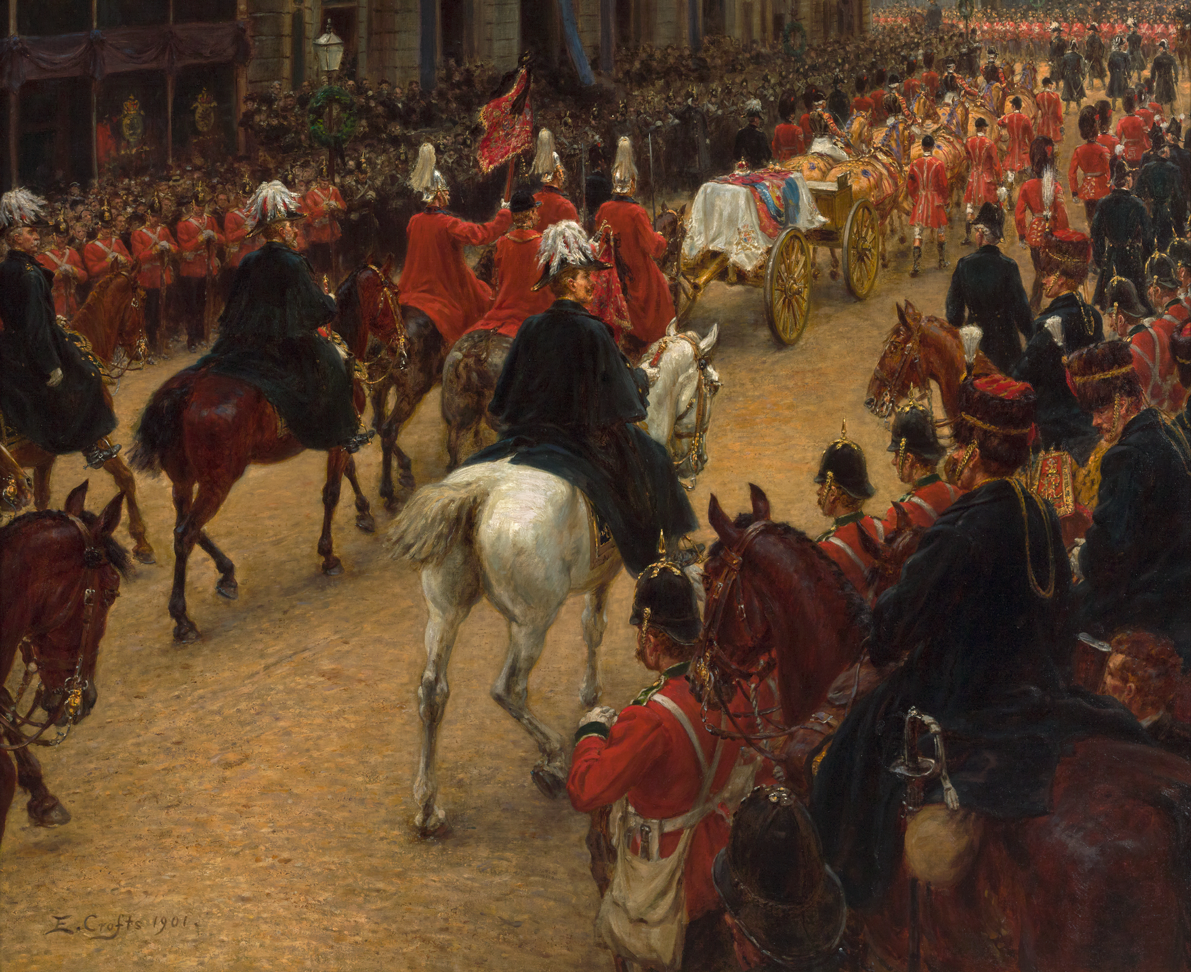 The Funeral of Queen Victoria by Ernest Crofts