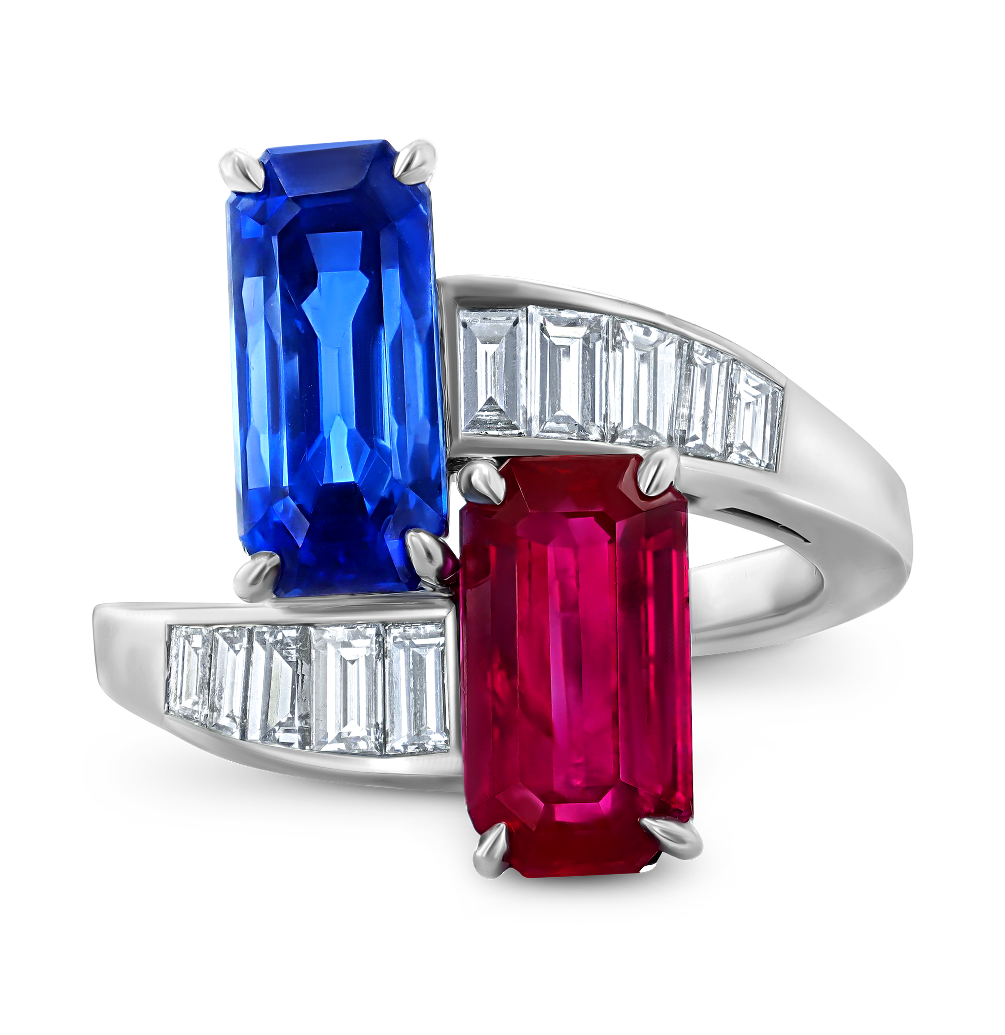 Bulgari Unheated Burma Ruby and Sapphire Ring