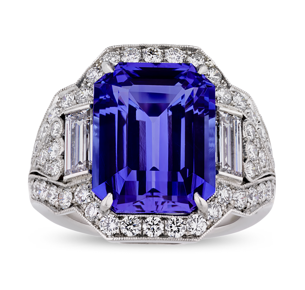 Raymond Yard Tanzanite Ring, 9.14 Carats