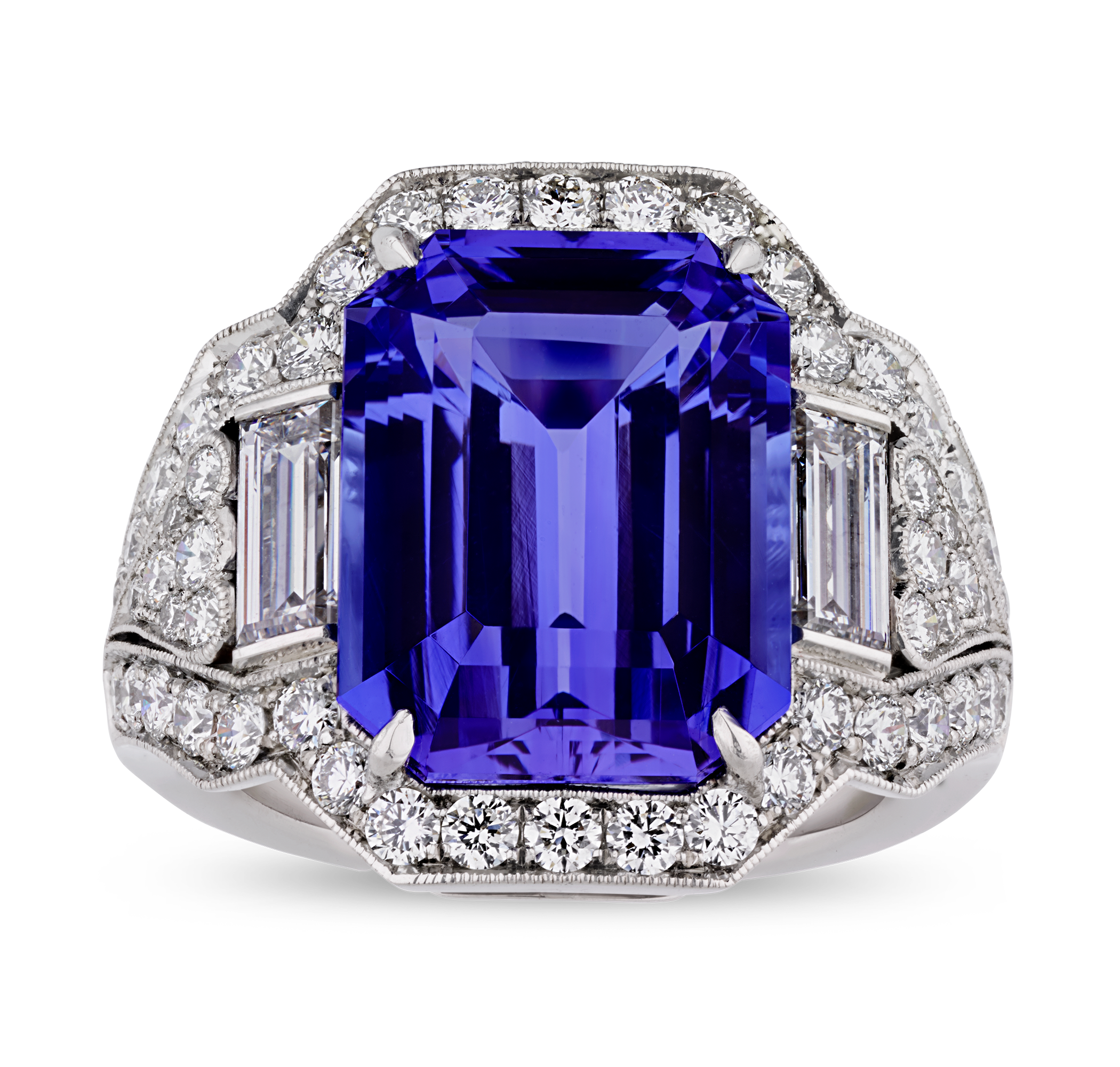 Raymond Yard Tanzanite Ring, 9.14 Carats