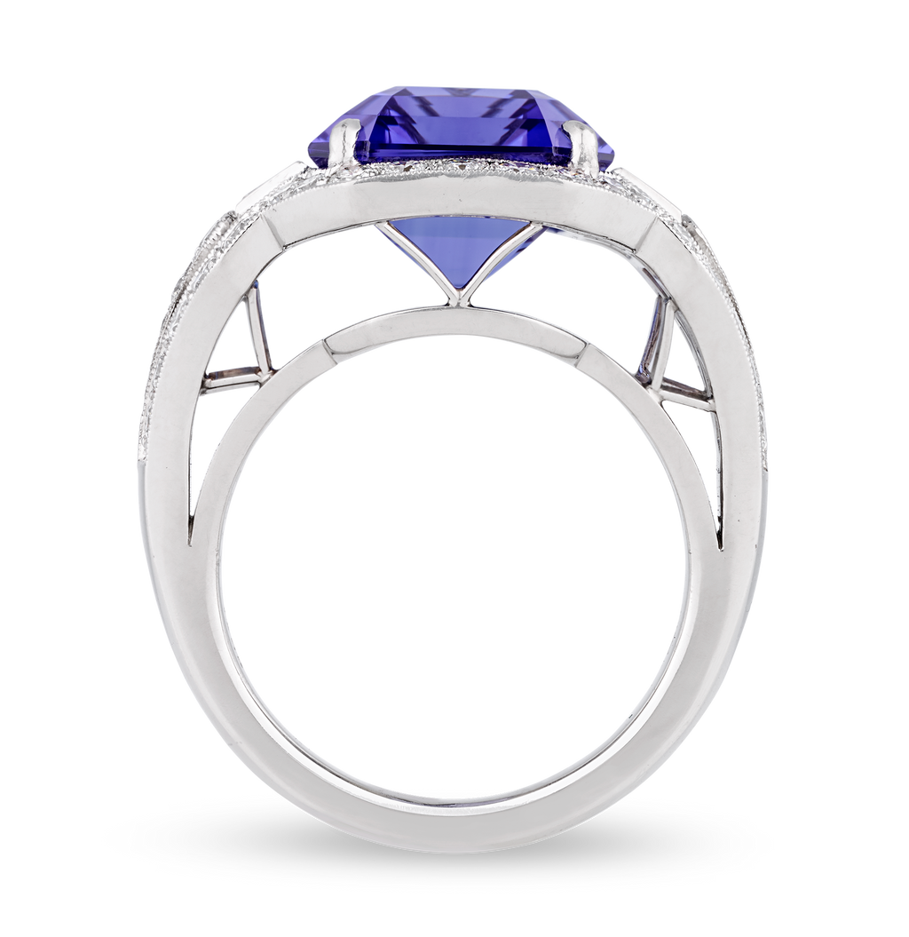Raymond Yard Tanzanite Ring, 9.14 Carats