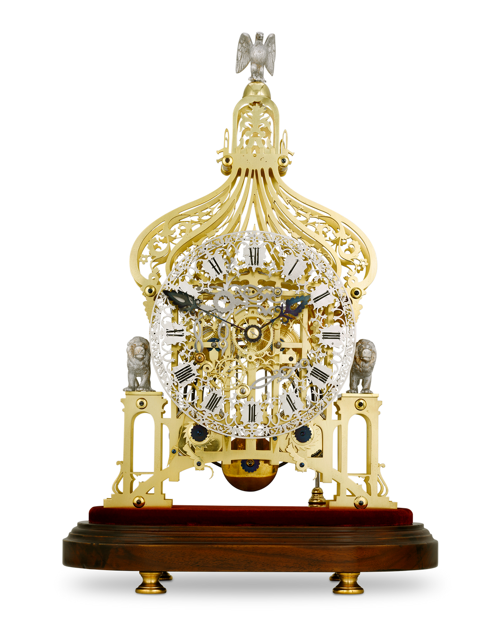 Brighton Pavilion Skeleton Clock by Smiths of Clerkenwell