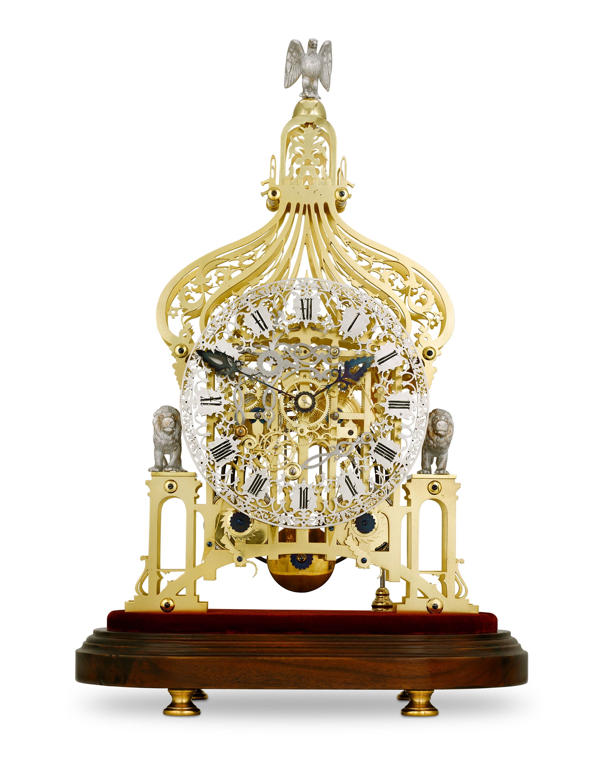 Brighton Pavilion Skeleton Clock by Smiths of Clerkenwell