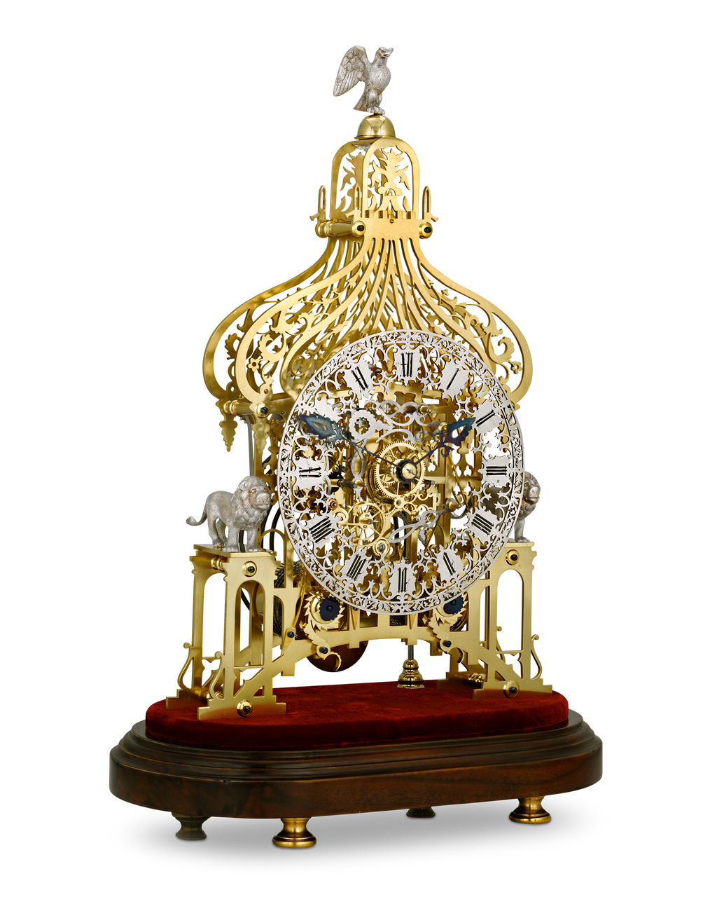 Brighton Pavilion Skeleton Clock by Smiths of Clerkenwell