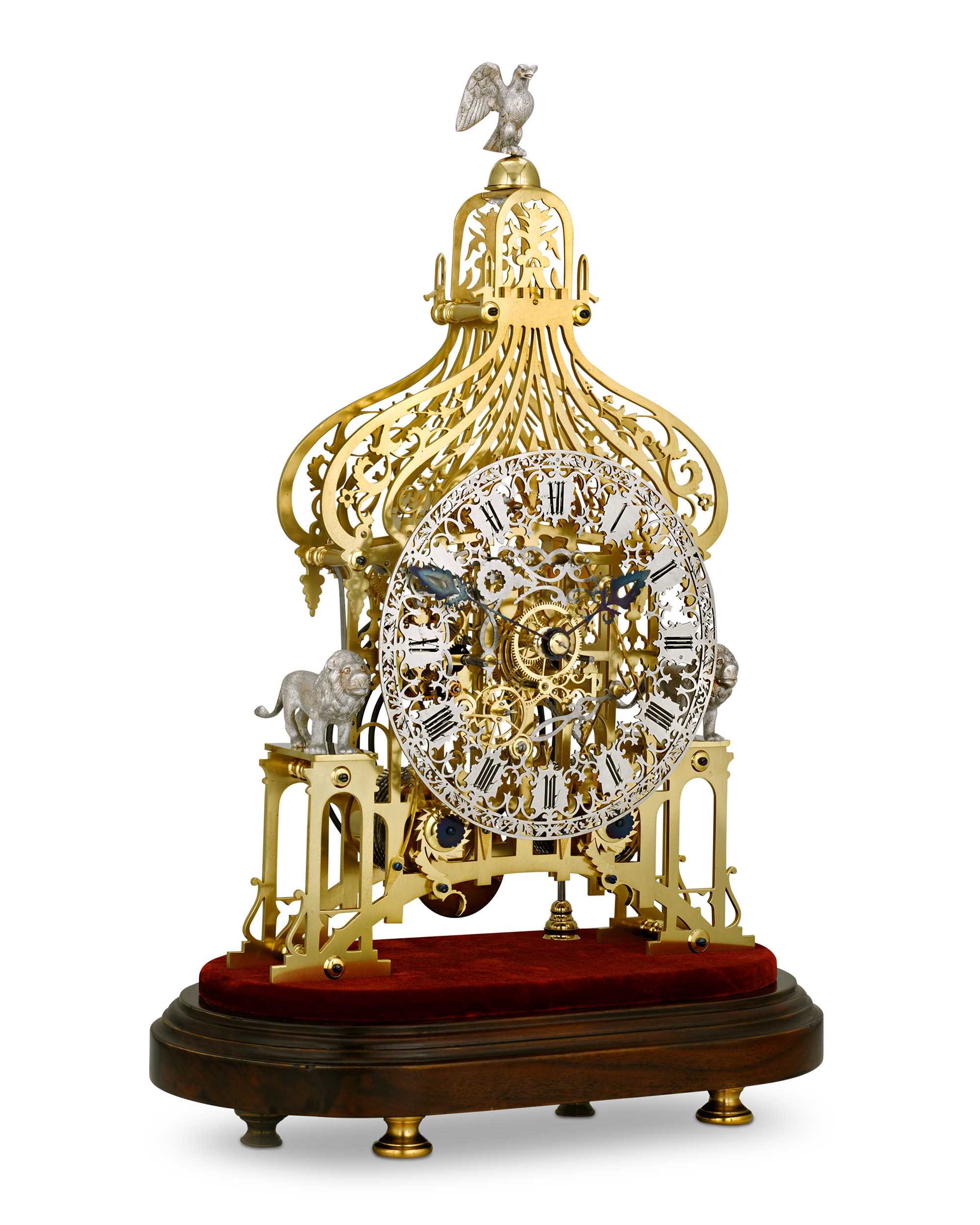 Brighton Pavilion Skeleton Clock by Smiths of Clerkenwell