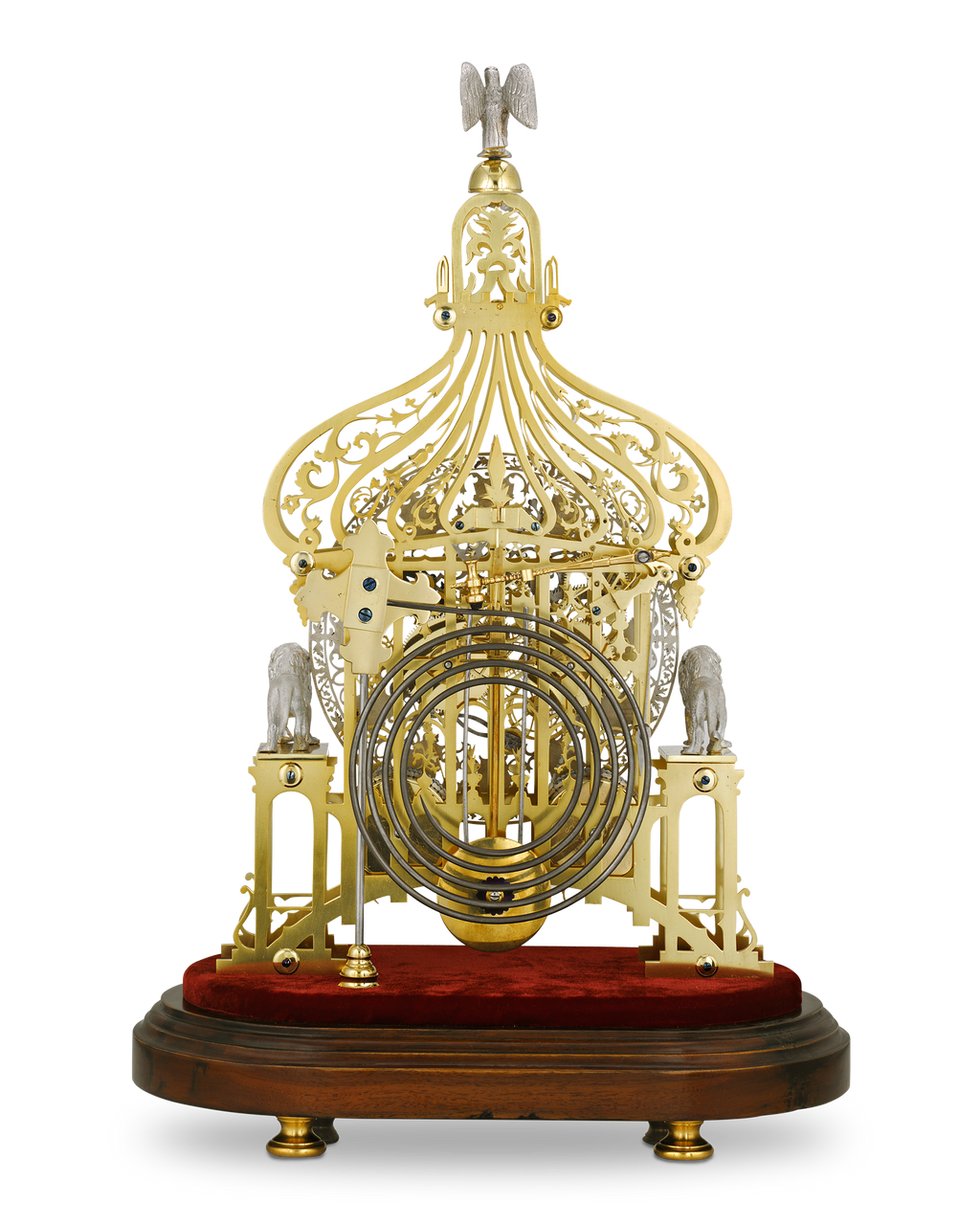 Brighton Pavilion Skeleton Clock by Smiths of Clerkenwell