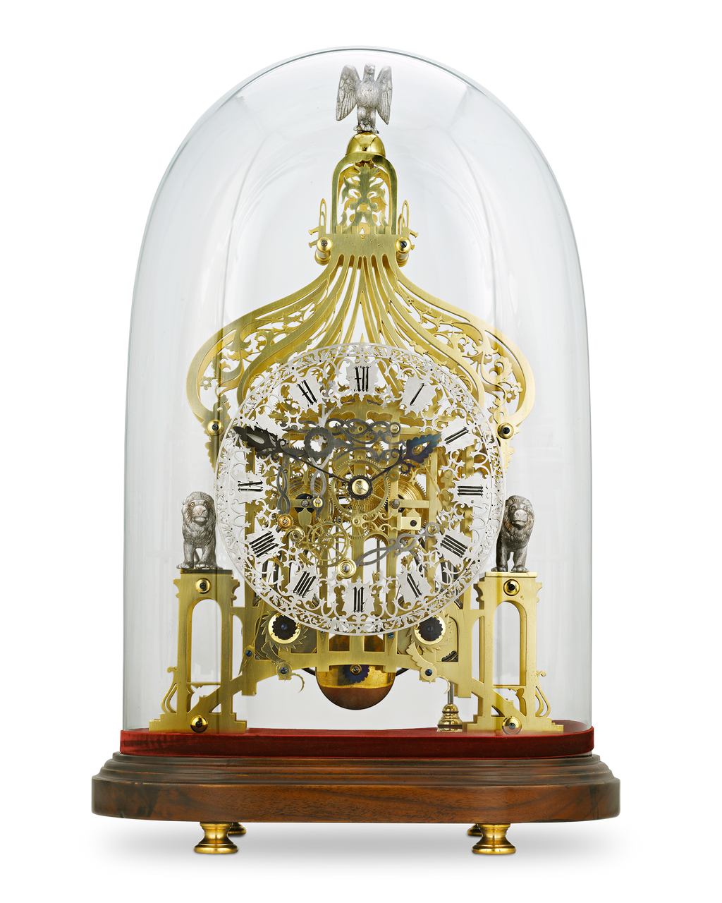 Brighton Pavilion Skeleton Clock by Smiths of Clerkenwell