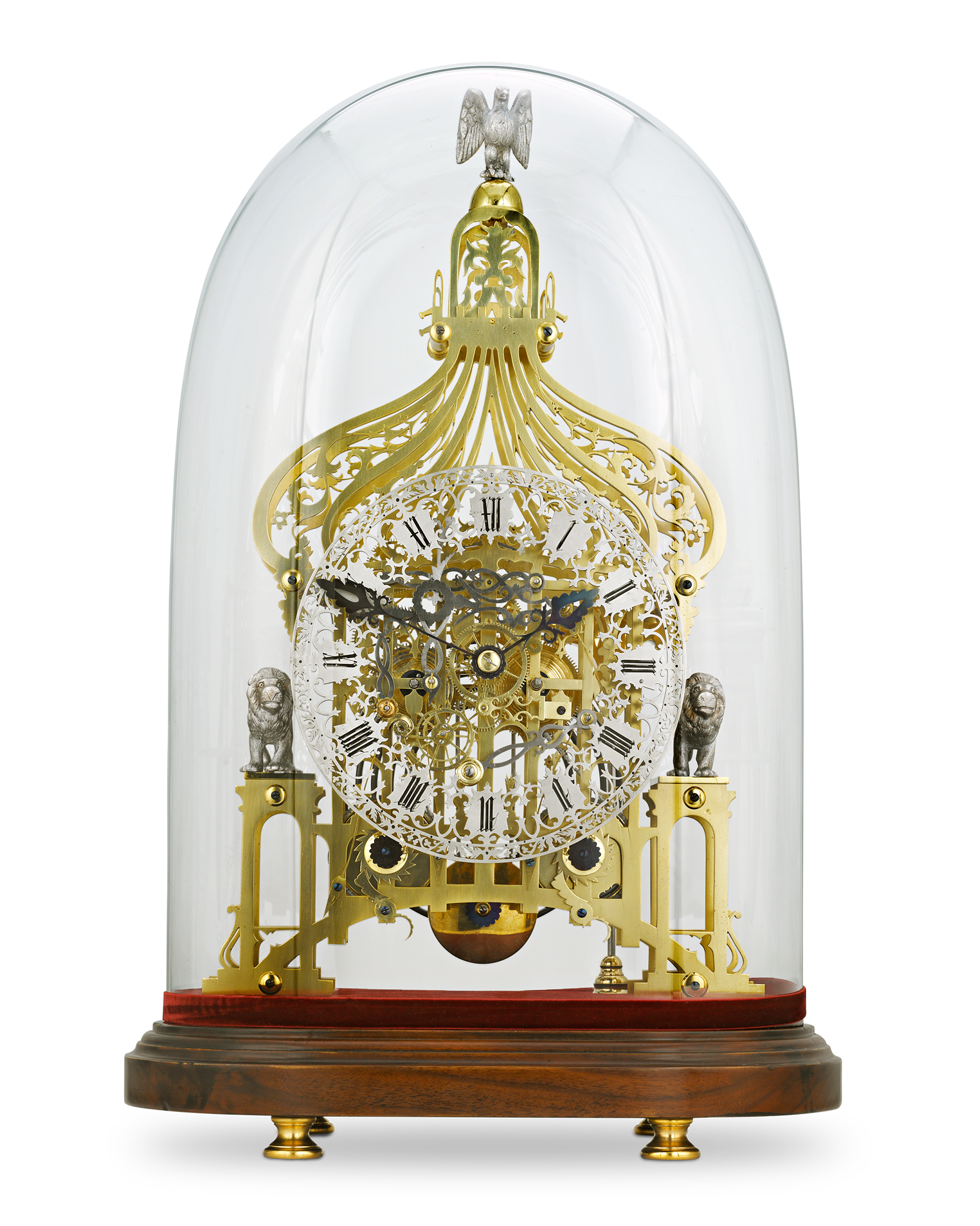 Brighton Pavilion Skeleton Clock by Smiths of Clerkenwell