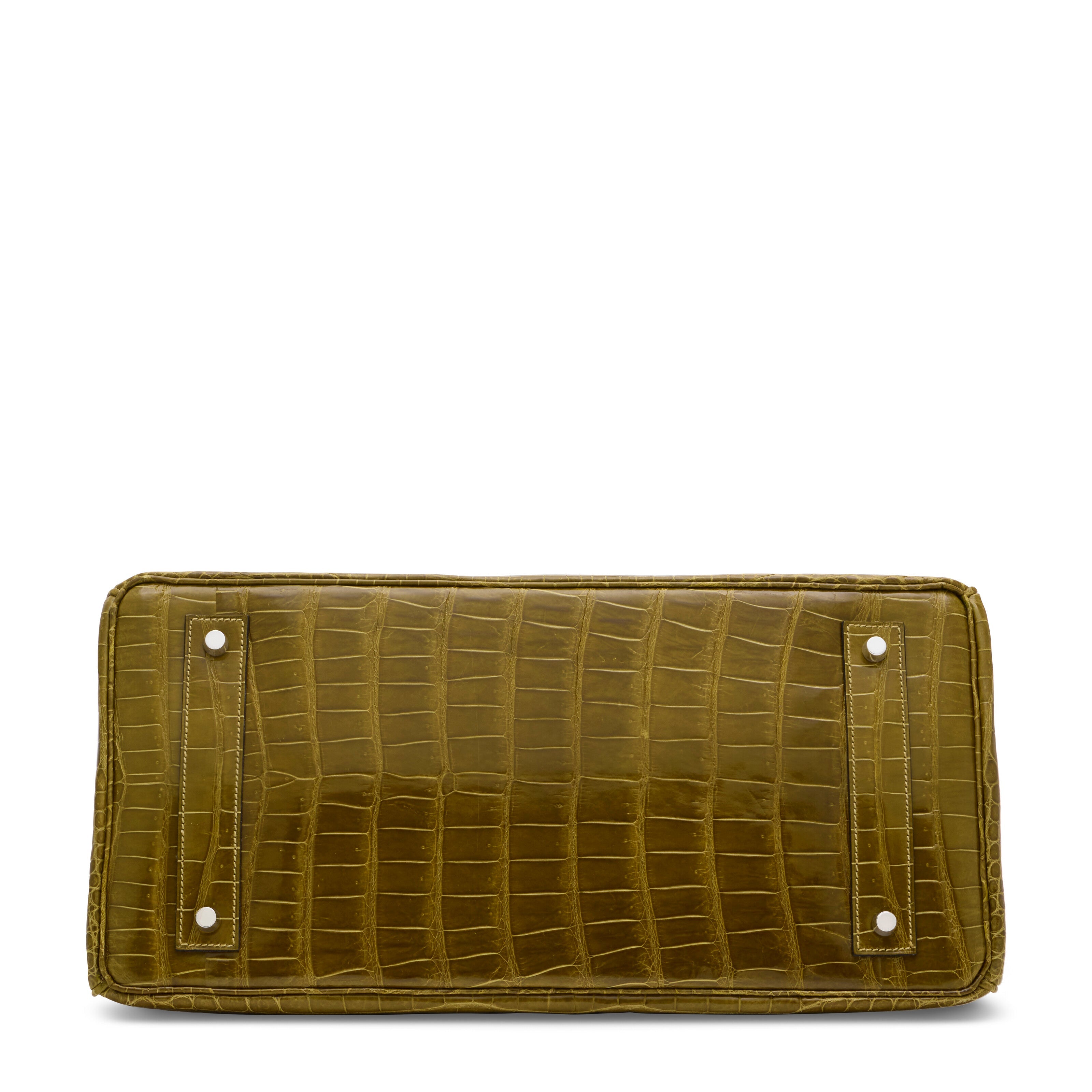 Hermes JPG Birkin Shoulder Vert Anis Shiny Crocodile Leather Palladium Hardware