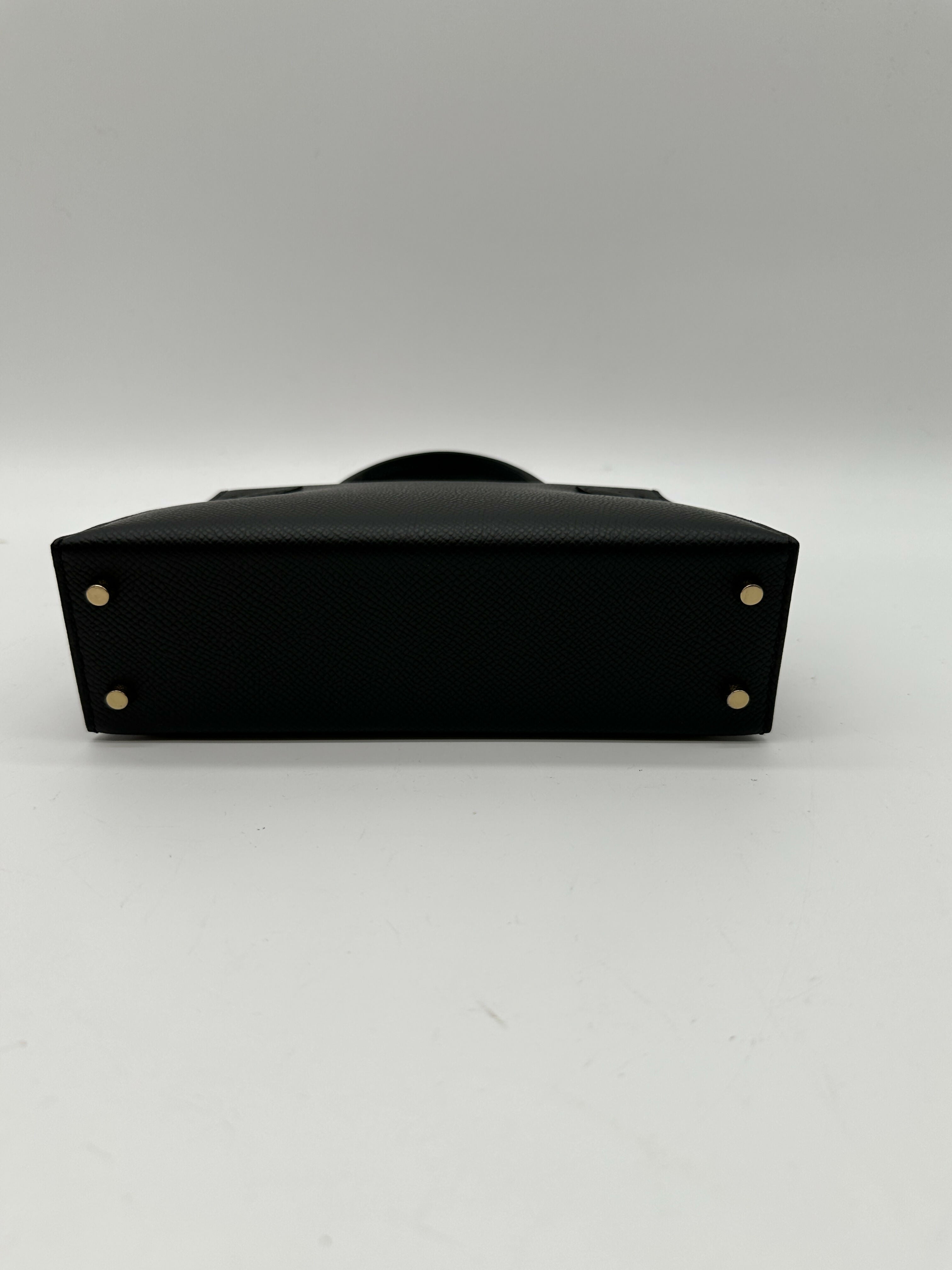 Hermès K20 HSS black verso gris perle champagne hardware K