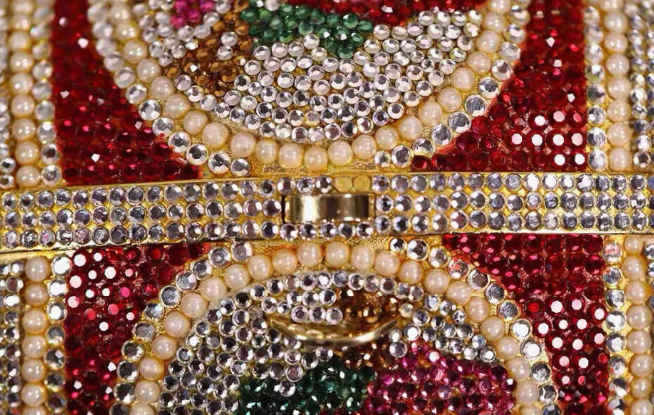 Judith Leiber Super Limited Edition 'Faberge Egg' Crystal Evening Bag Minaudières