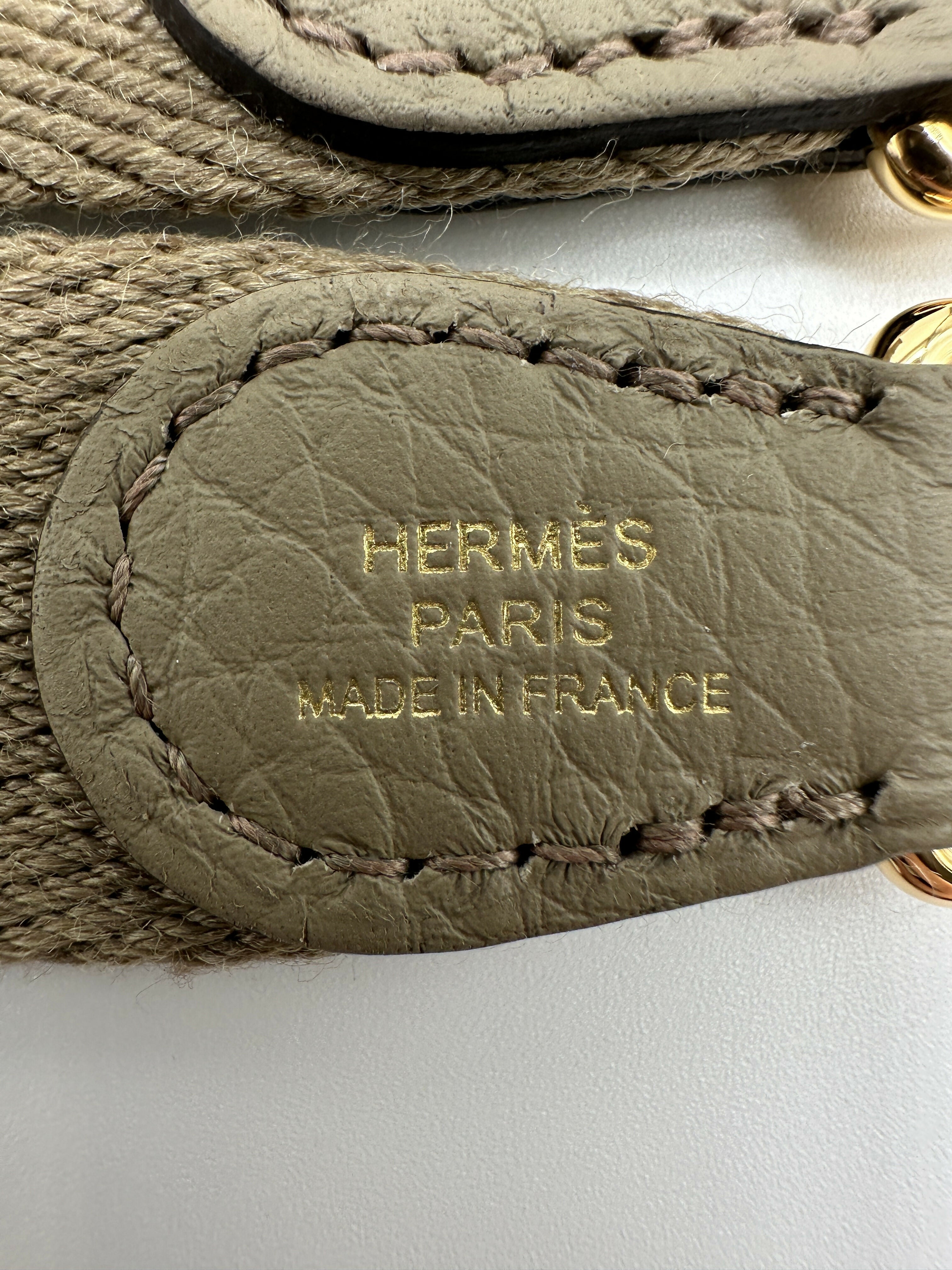 Hermes Mini Evelyne Clemence Beige Marfa GHW Stamp W 2025