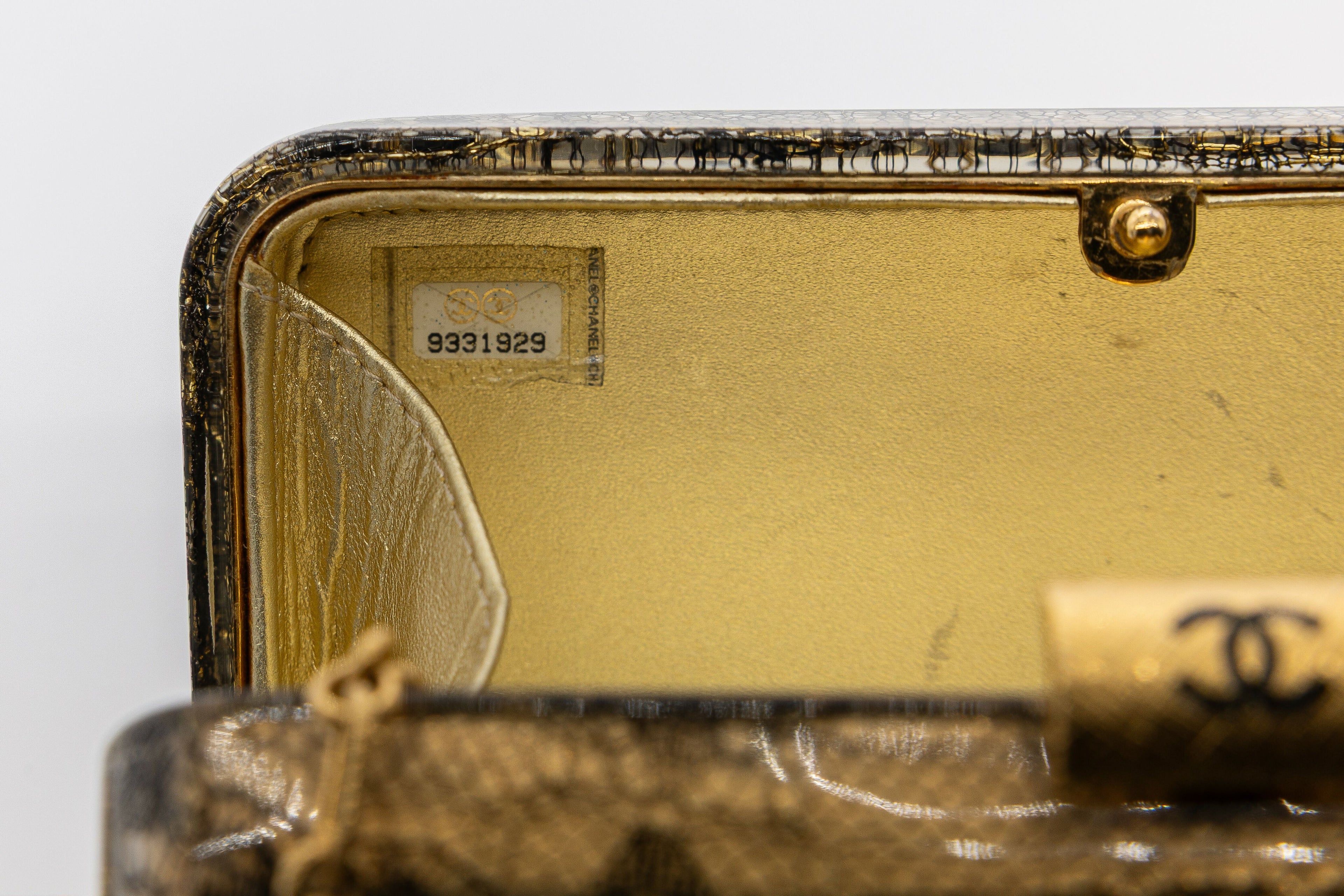 Chanel Vintage 2004-2005 Lace Gold Minaudière