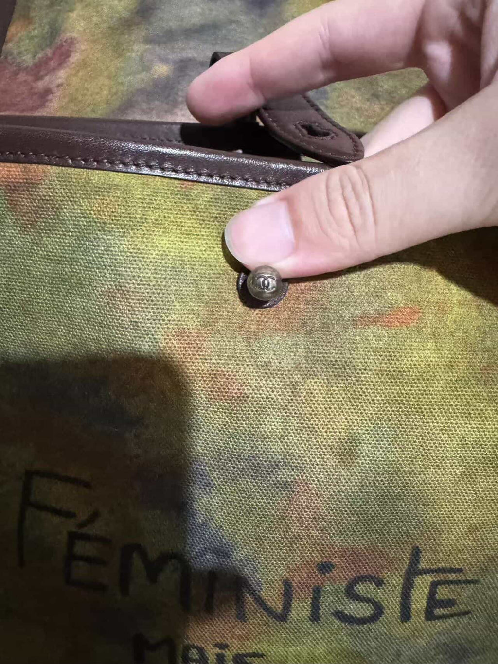 Chanel Graffiti messenger bag small