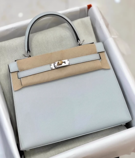 Hermes Kelly 25 Sellier Gris Platine Palladium Hardware