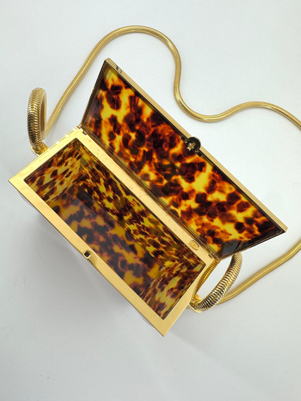 CHANEL 1997 Tortoiseshell shoulder bag with gold hardware