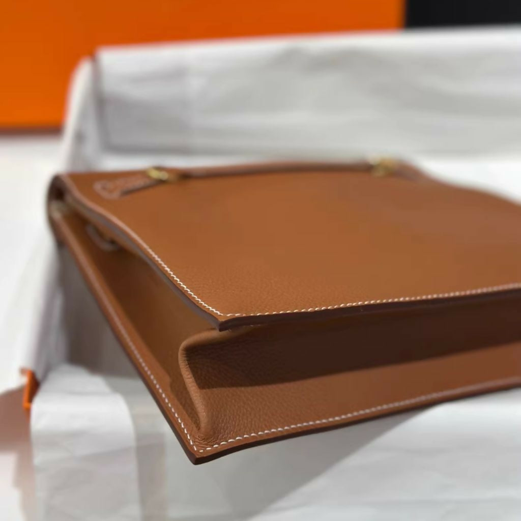 Hermes Kelly Danse Gold Leather with Gold Hardware
