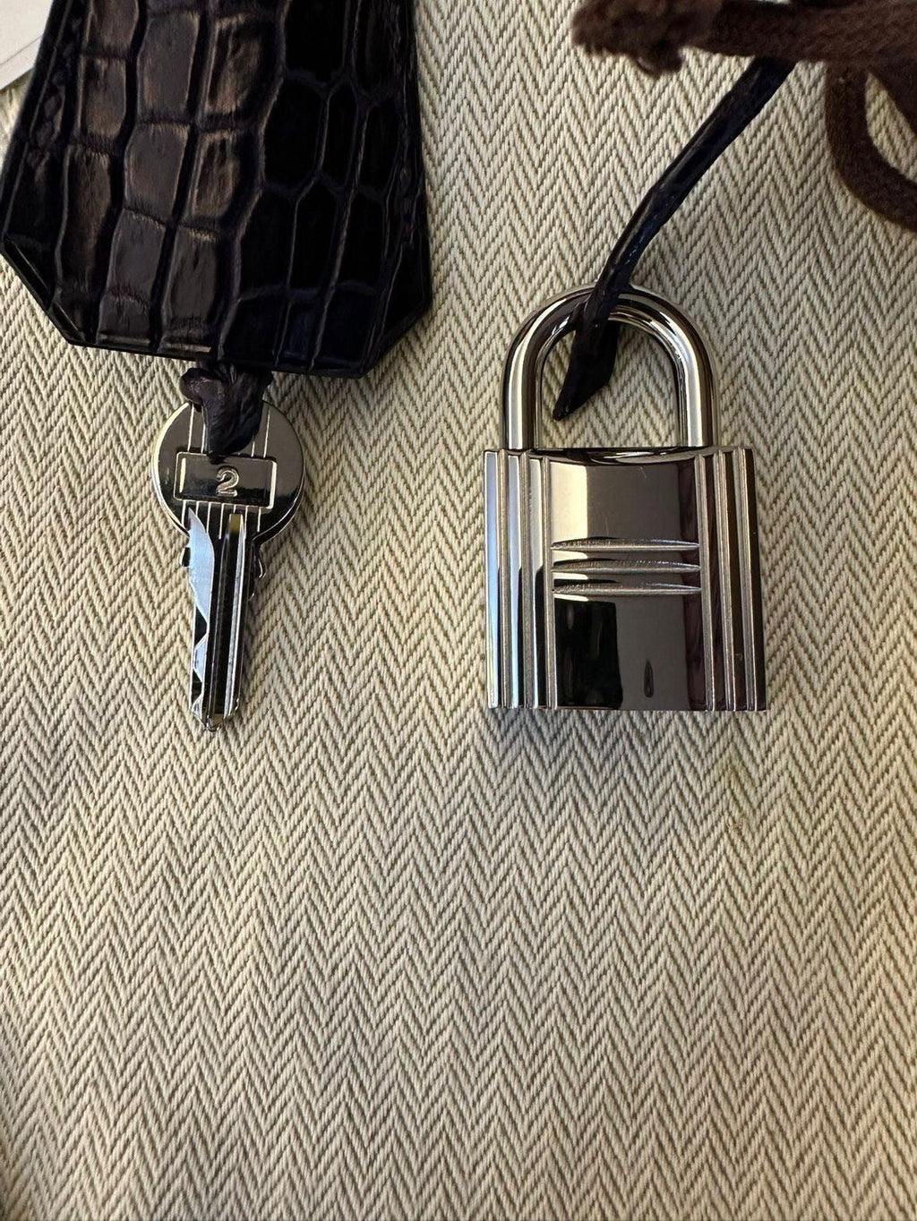 Hermes Birkin HAC 40 Prunoir Matte Alligator leather palladium hardware