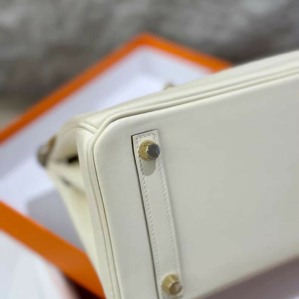 Hermès Birkin 25 craie Swift leather Gold Hardware