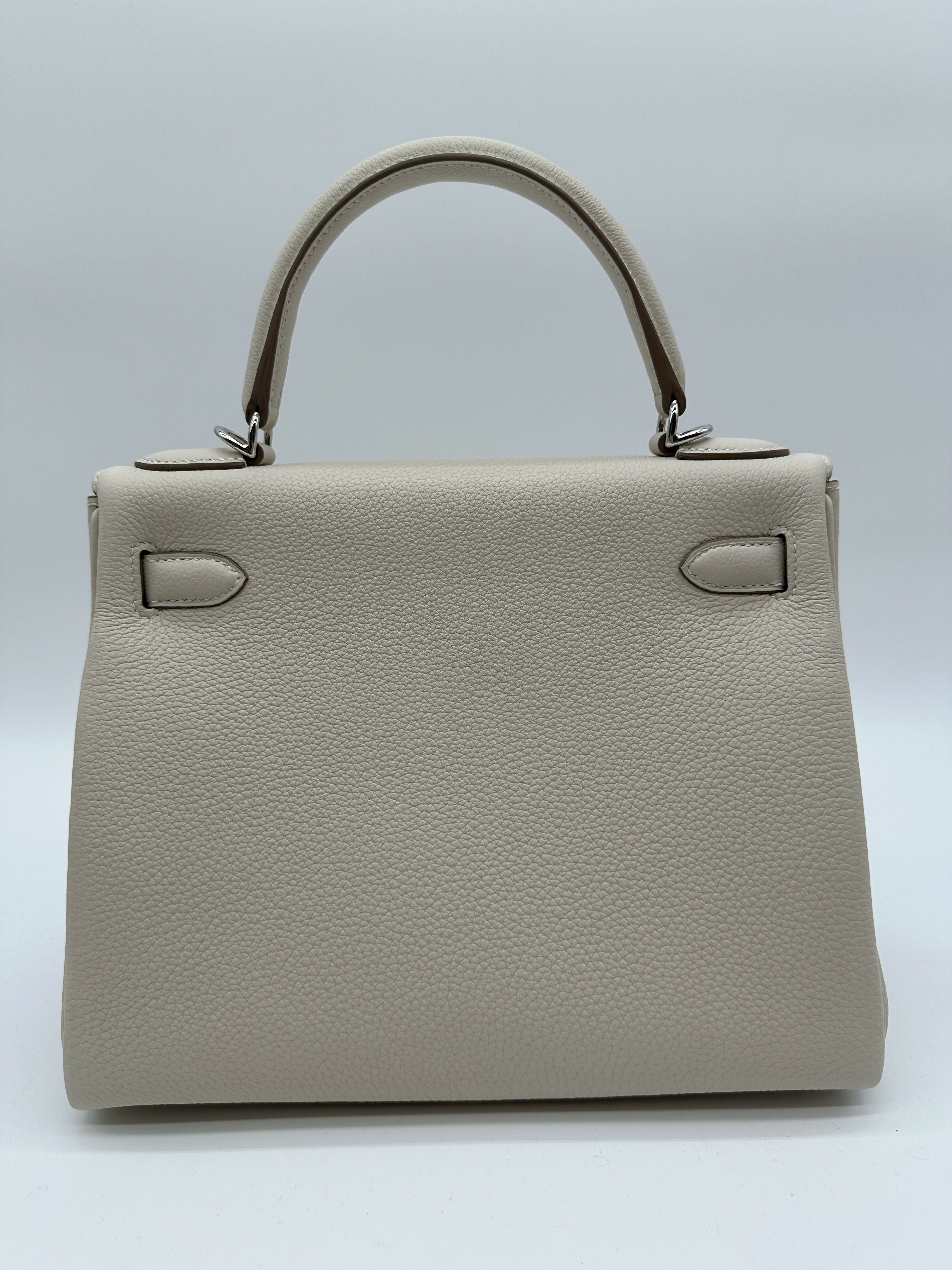 Hermès Kelly 28 Craie Togo PHW K