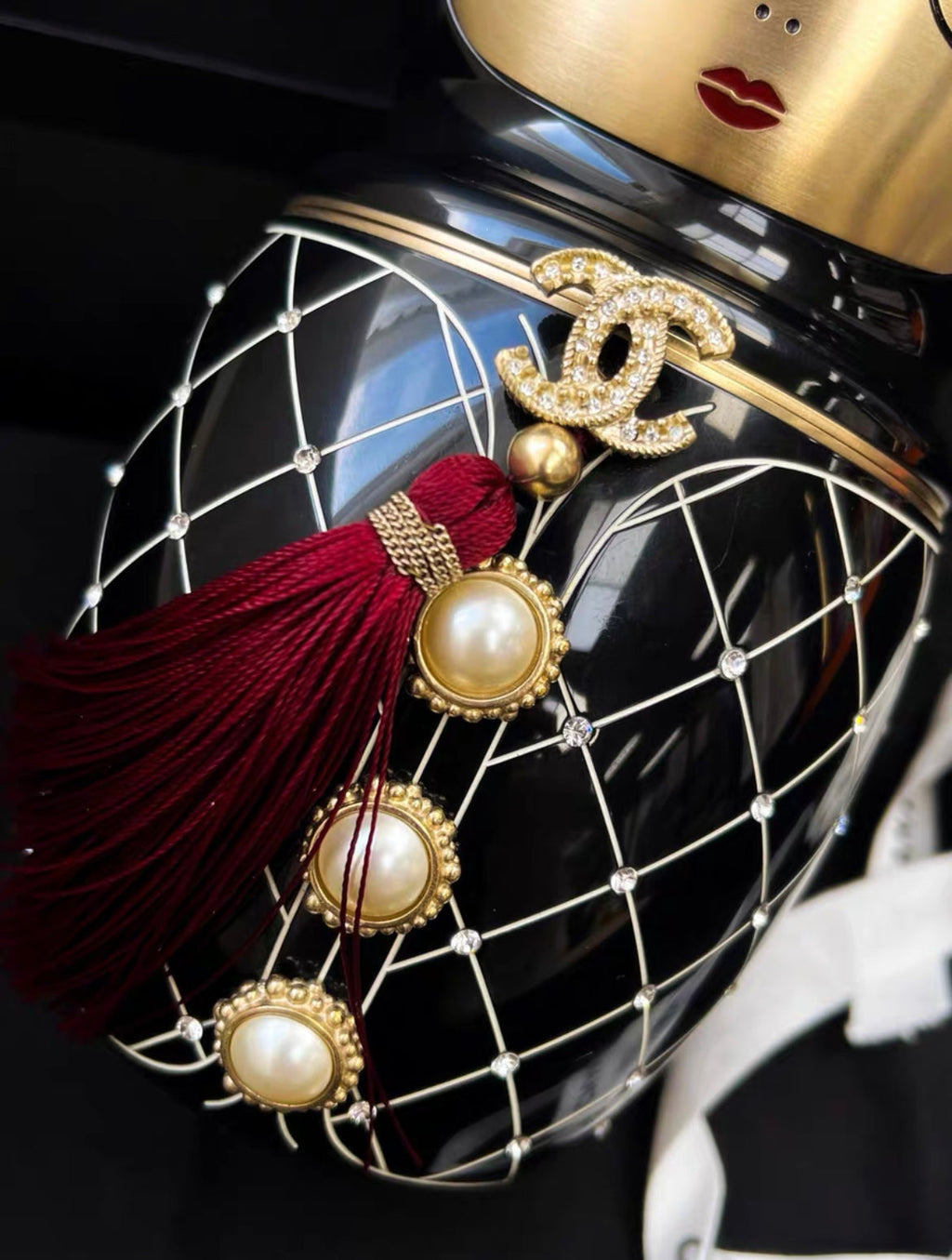 Chanel 2012 Paris-Bombay Black Lucite Métiers d’Art Matryoshka Runway Bag