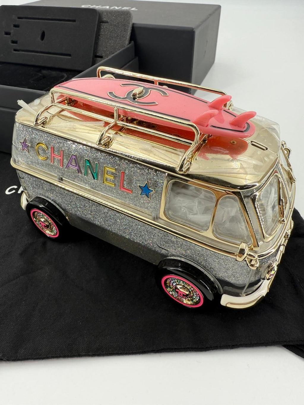 Chanel 24C Pink Mini bus Van Hollywood Minaudiere Mini Bag handbag Collectible