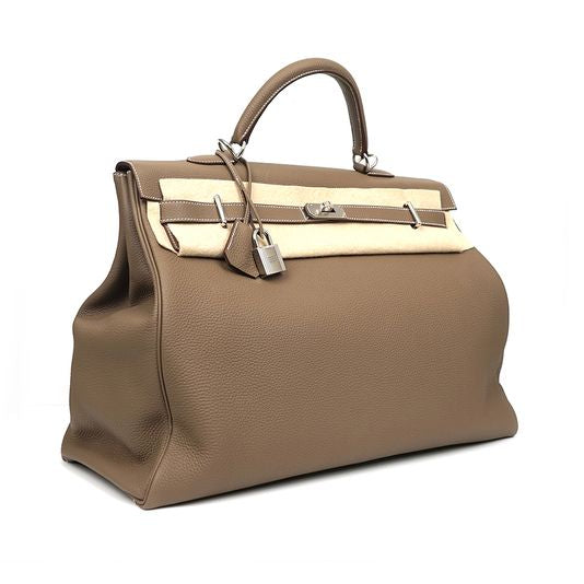 Hermes Etoupe Voyage Kelly 50 Bag