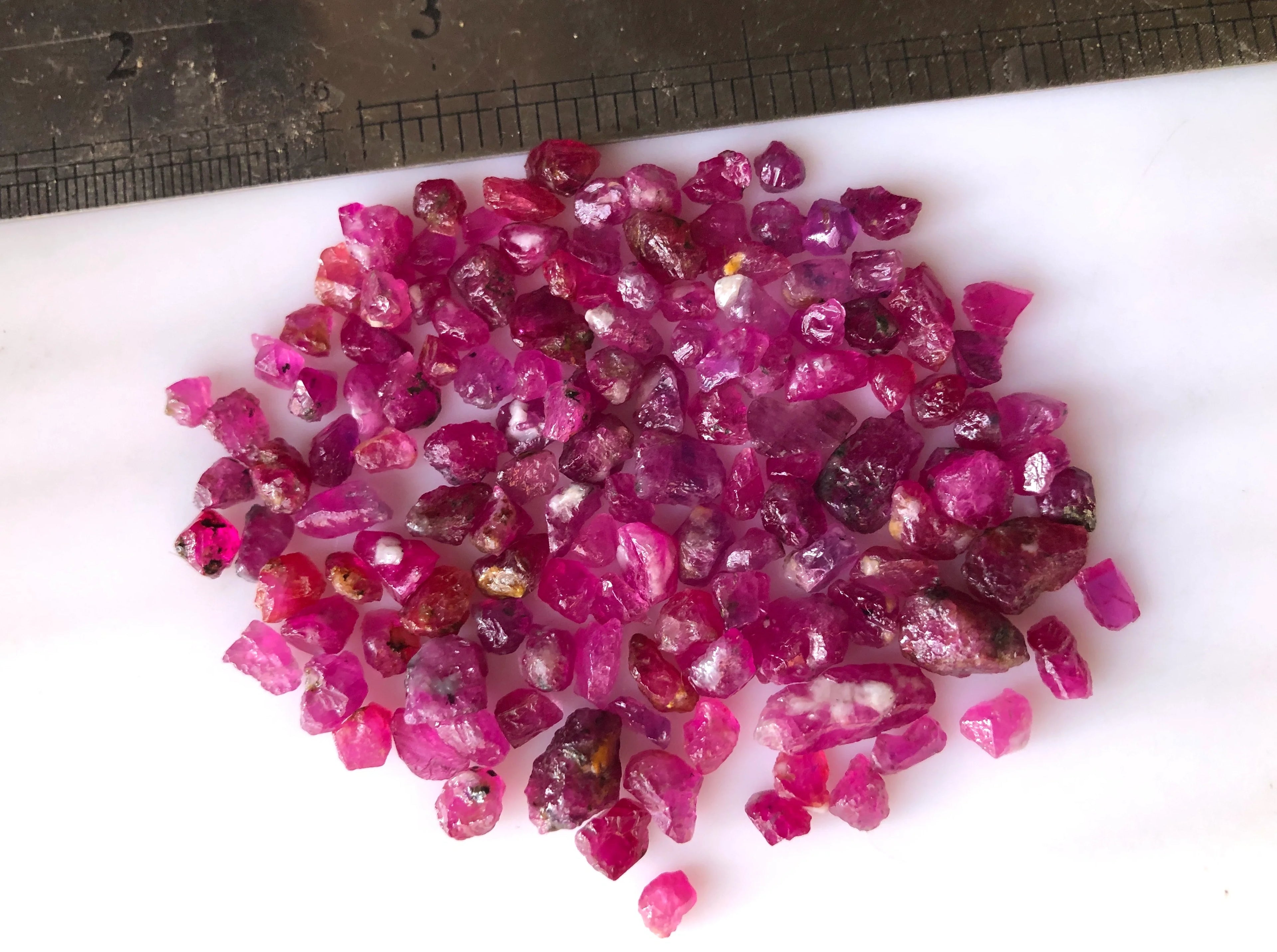 100 carats Rough Rubies | Raw Afghan Ruby Parcel for Faceting / Cabbing