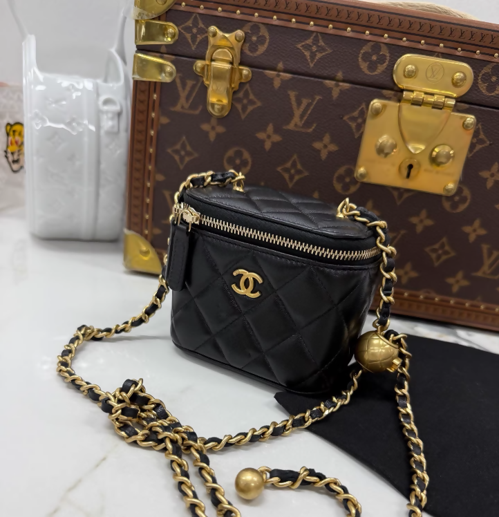 Chanel 25A Golden Ball Mini Case Bag