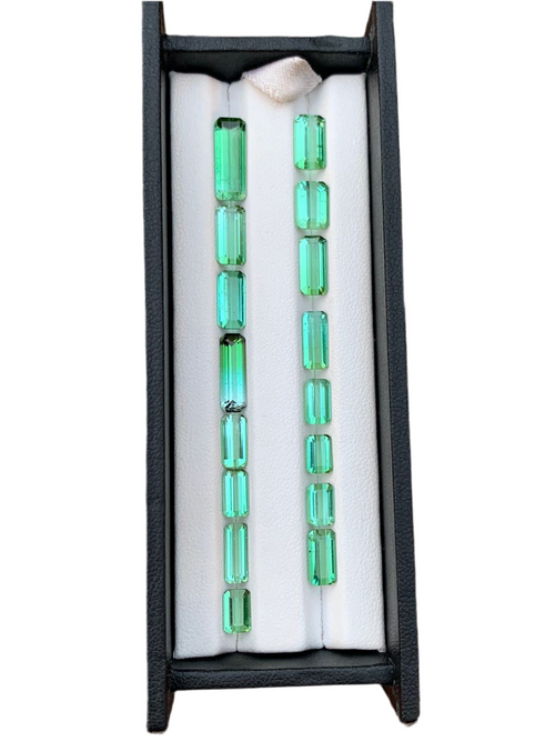 22 Carats Natural Lagoon Tourmaline Faceted Gems | Afghan Tourmaline